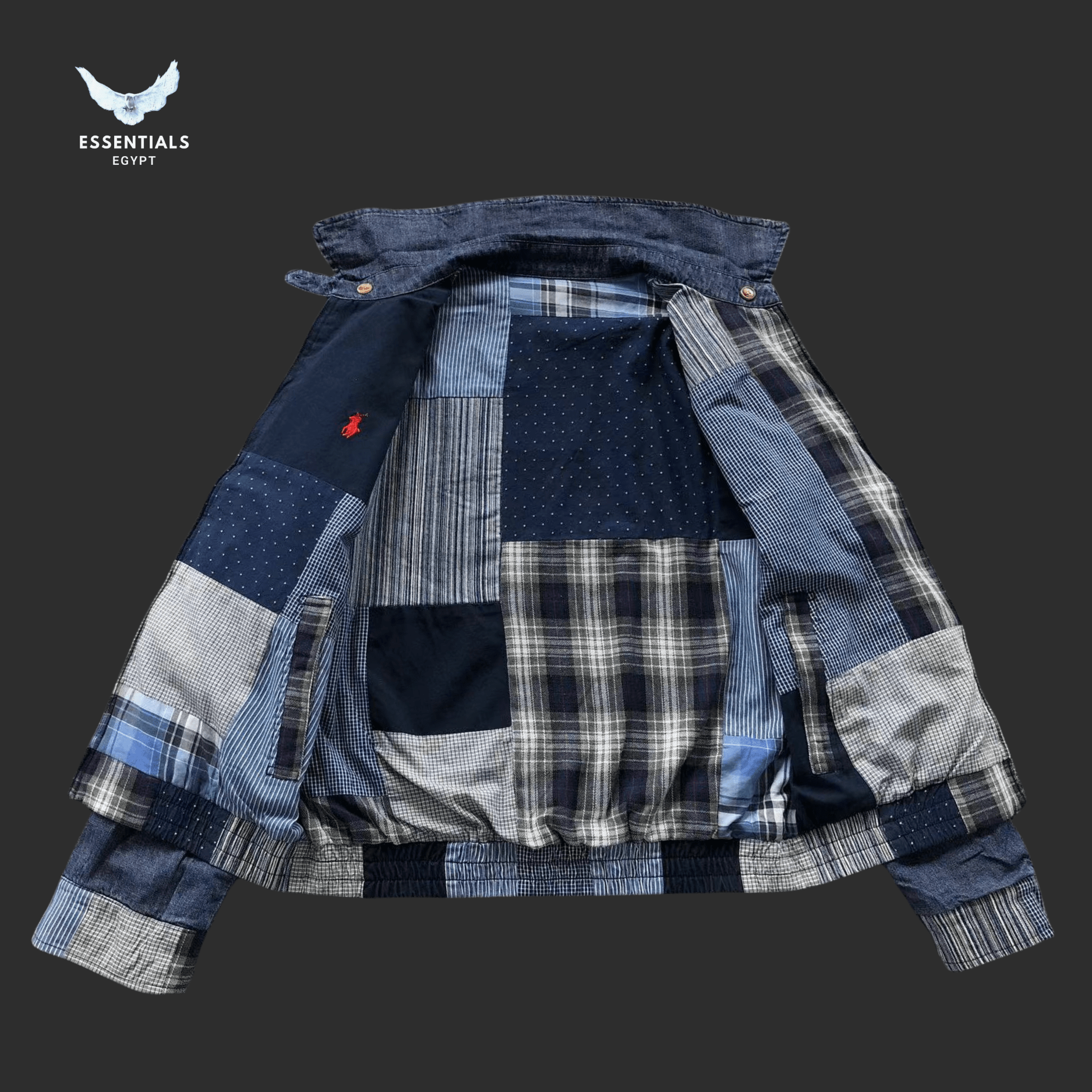 Ralph Lauren Jacket – Indigo Patchwork Denim - ESSENTIALS EGYPT
