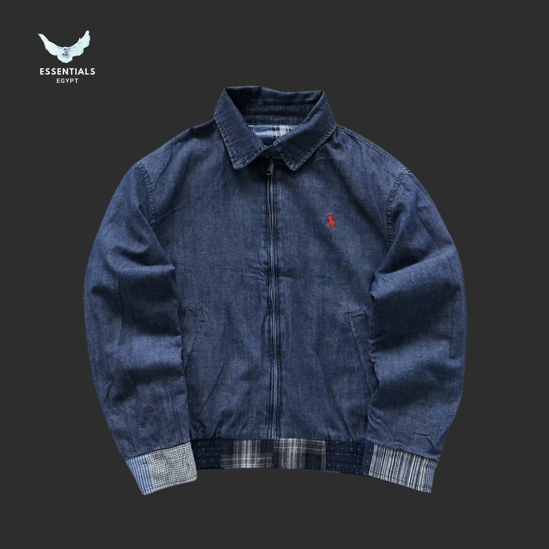 Ralph Lauren Jacket – Indigo Patchwork Denim - ESSENTIALS EGYPT