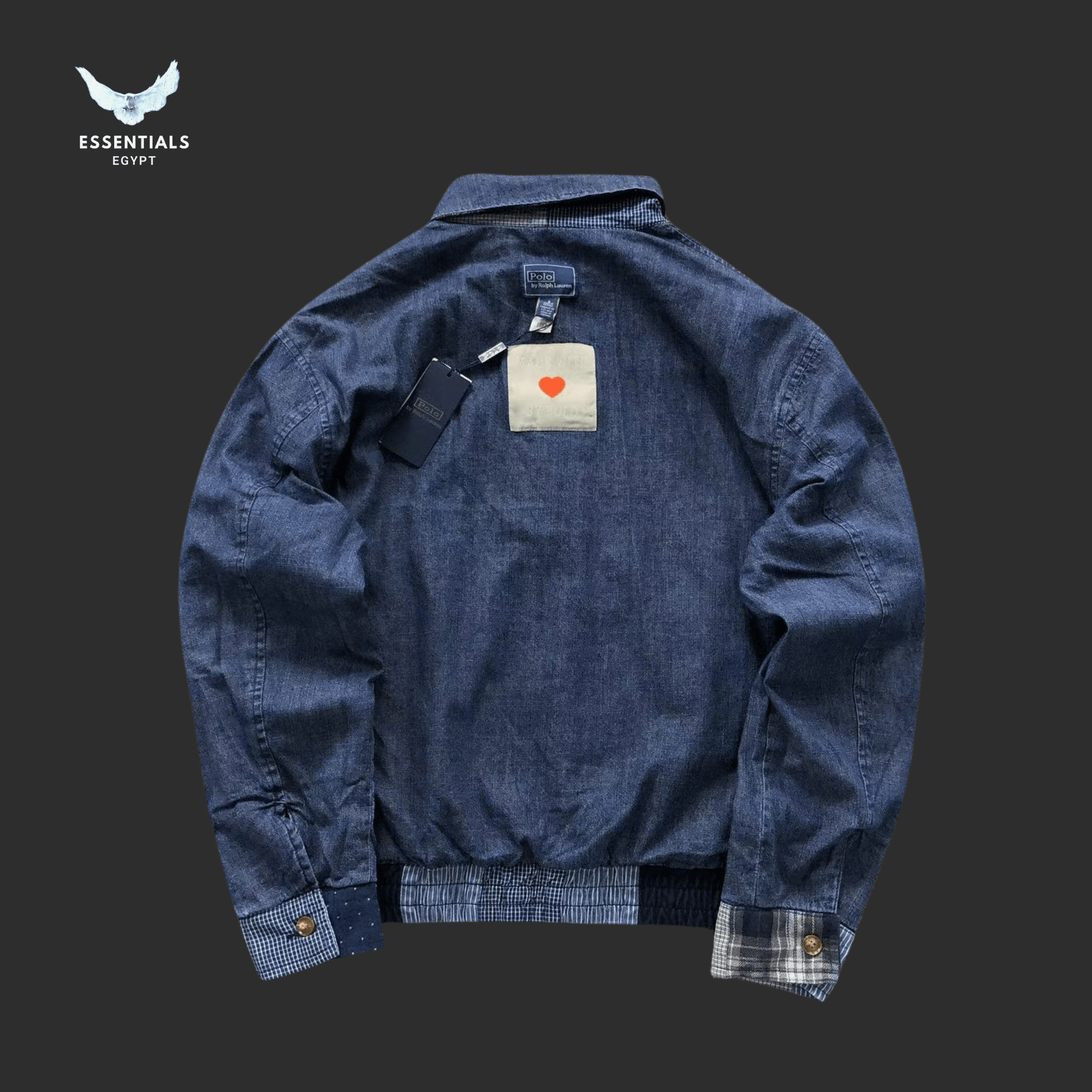 Ralph Lauren Jacket – Indigo Patchwork Denim - ESSENTIALS EGYPT
