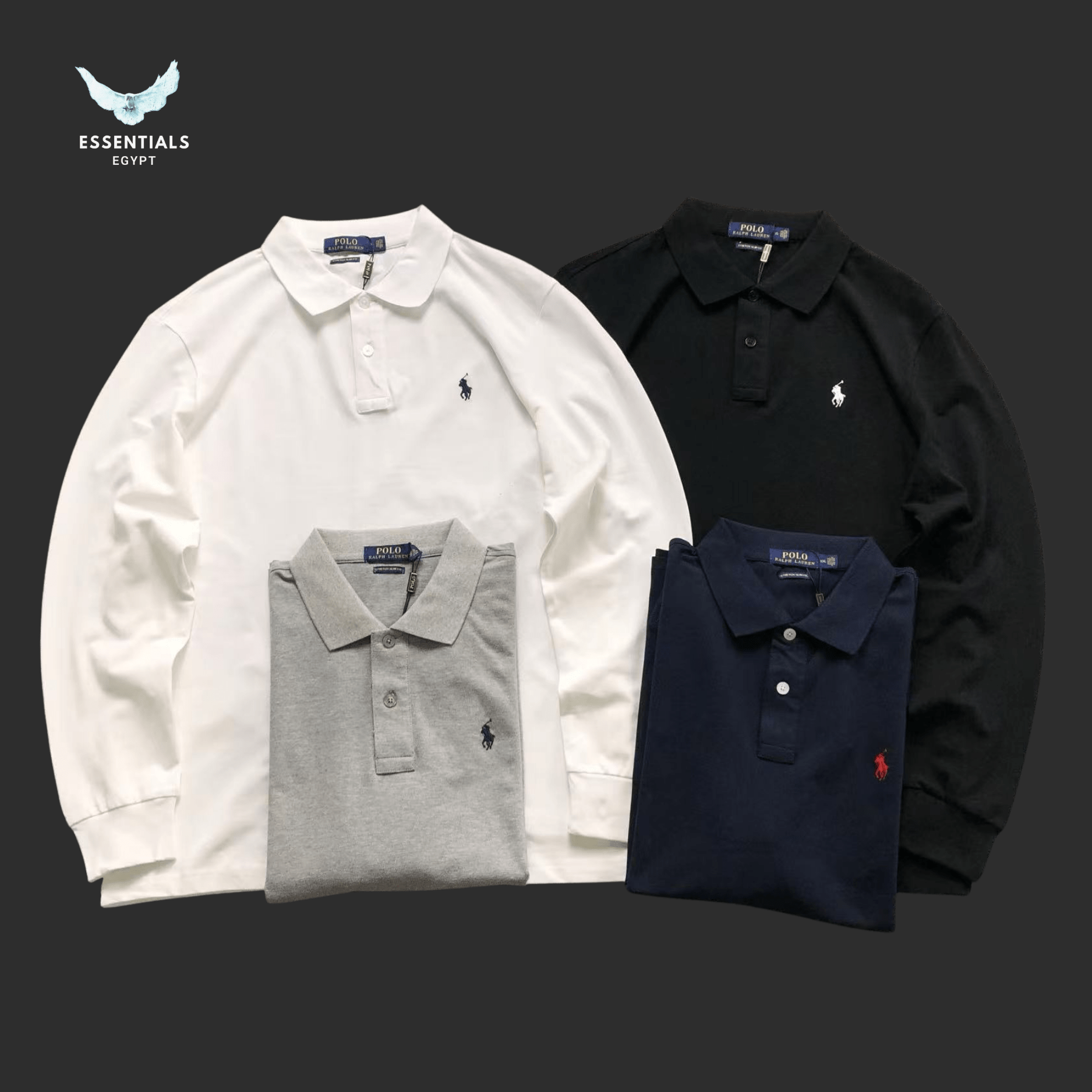 Ralph Lauren Long - Sleeve Polo Shirt – Classic Fit - ESSENTIALS EGYPT