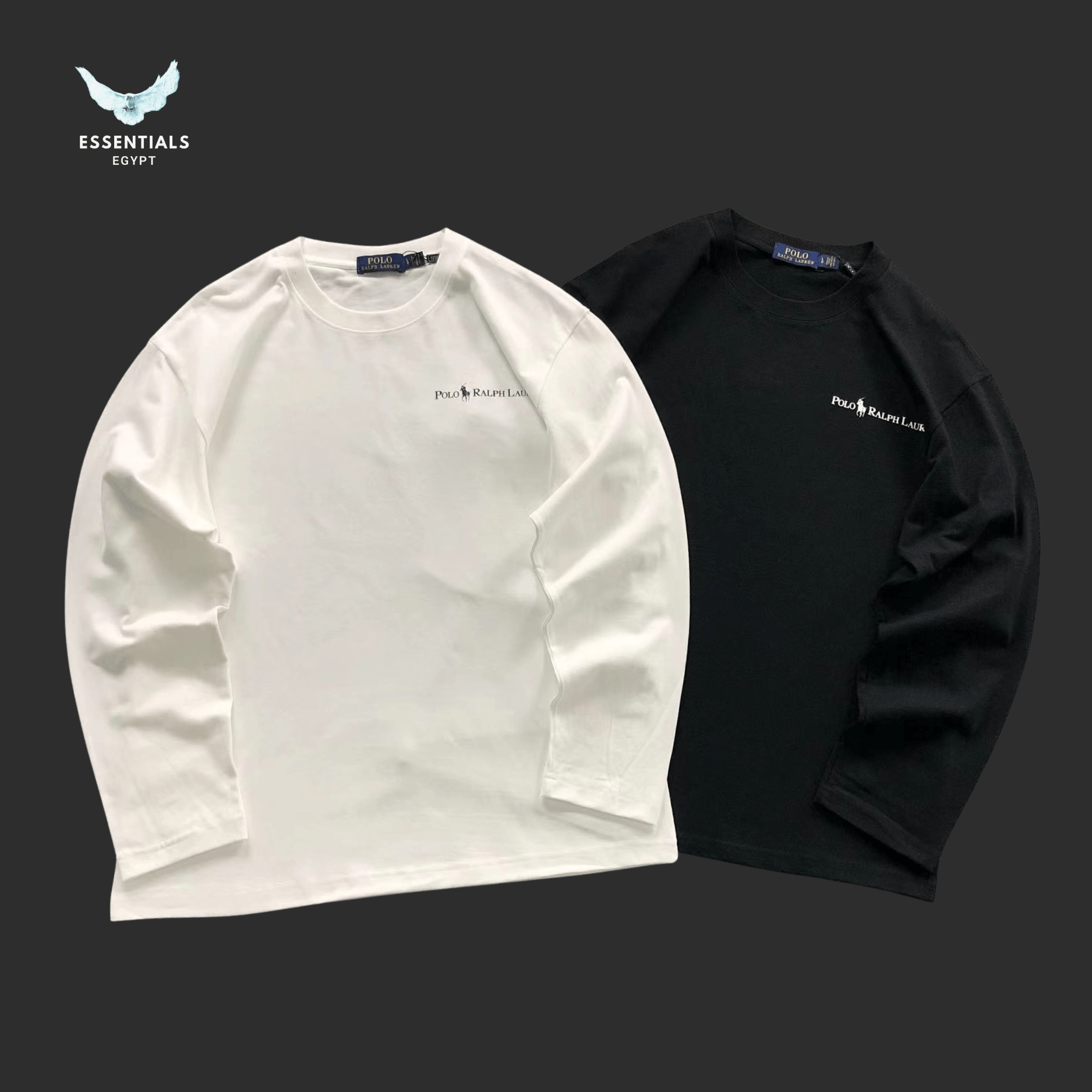 Ralph Lauren Long Sleeve Polo Shirt – Signature Logo - ESSENTIALS EGYPT