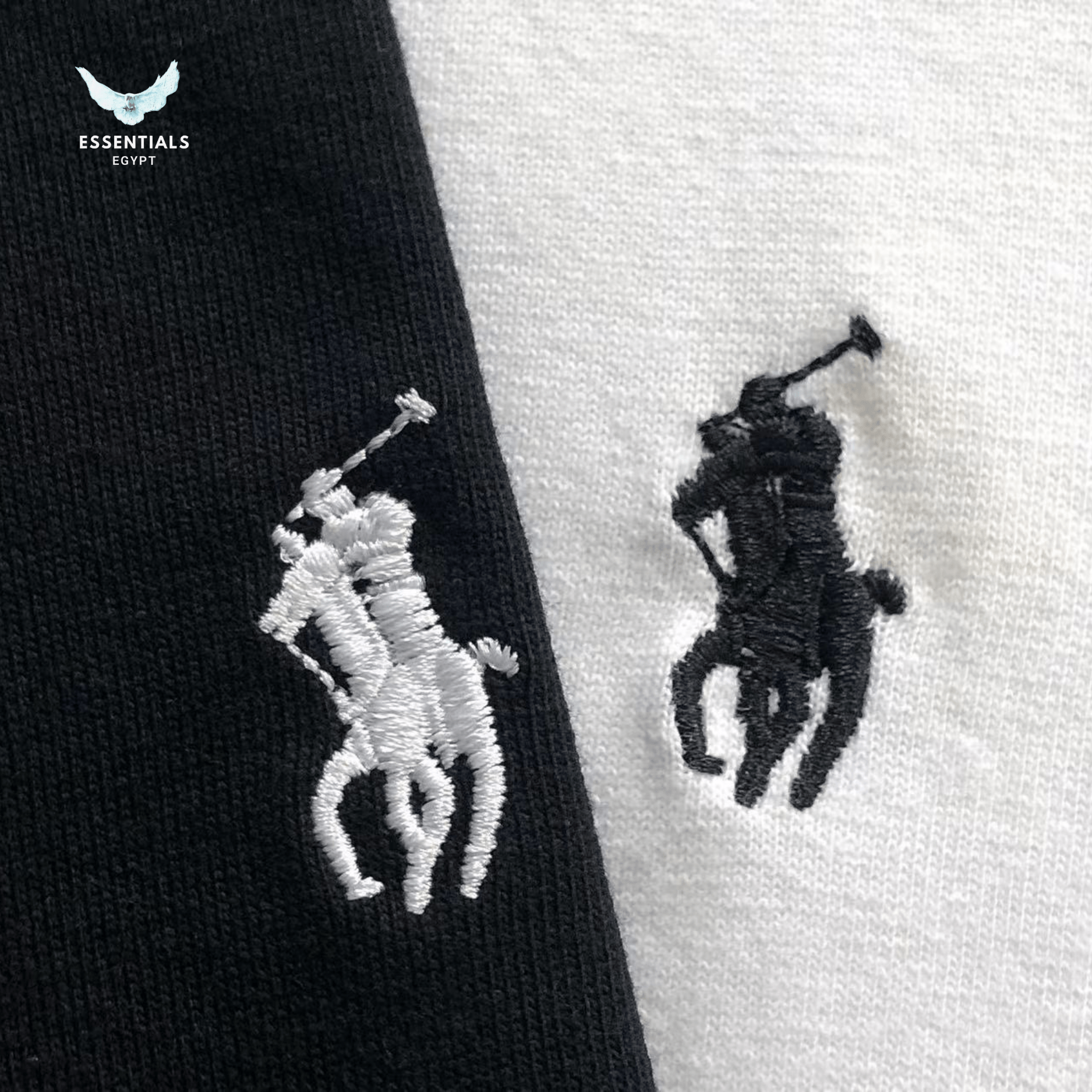 Ralph Lauren Long Sleeve Tee – Classic Black & White - ESSENTIALS EGYPT