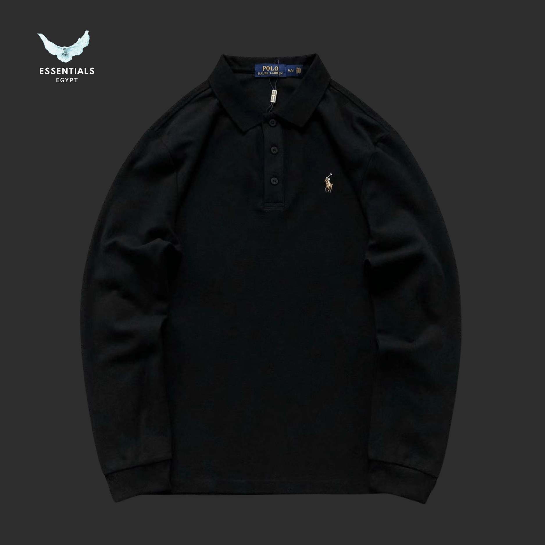 Ralph Lauren Long Sleeve Polo – Buttoned Collar - ESSENTIALS EGYPT