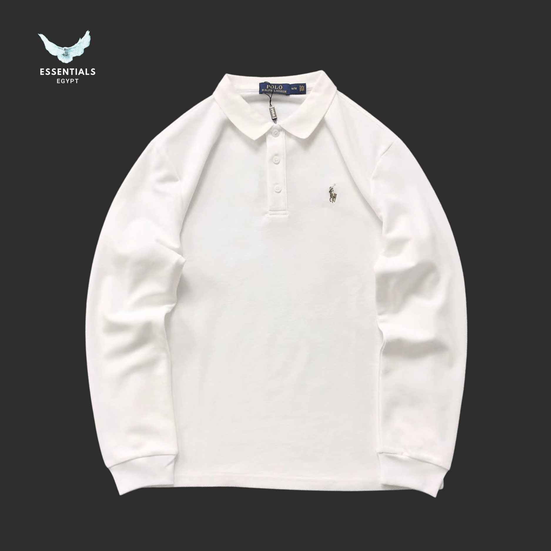 Ralph Lauren Long Sleeve Polo – Buttoned Collar - ESSENTIALS EGYPT