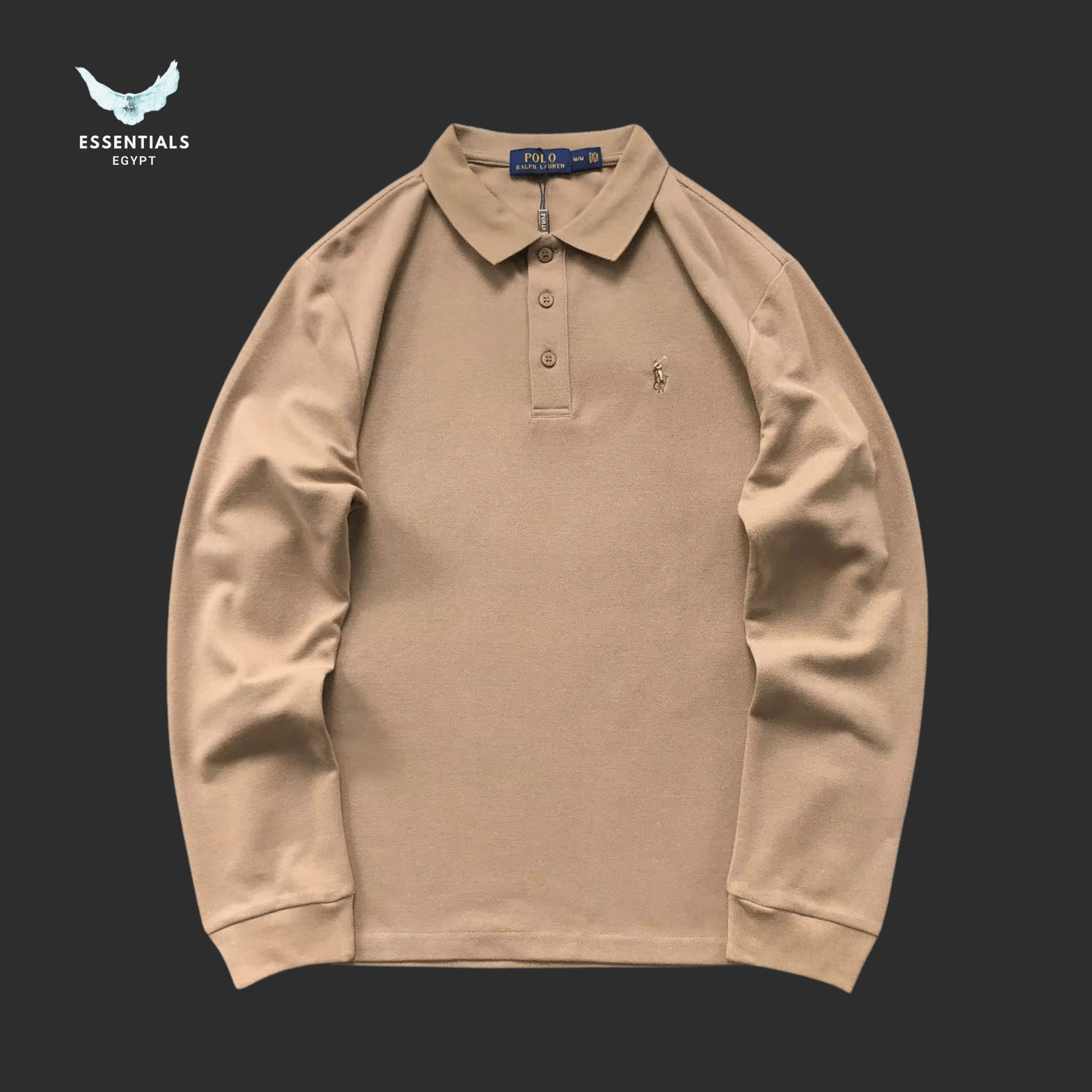 Ralph Lauren Long Sleeve Polo – Buttoned Collar - ESSENTIALS EGYPT
