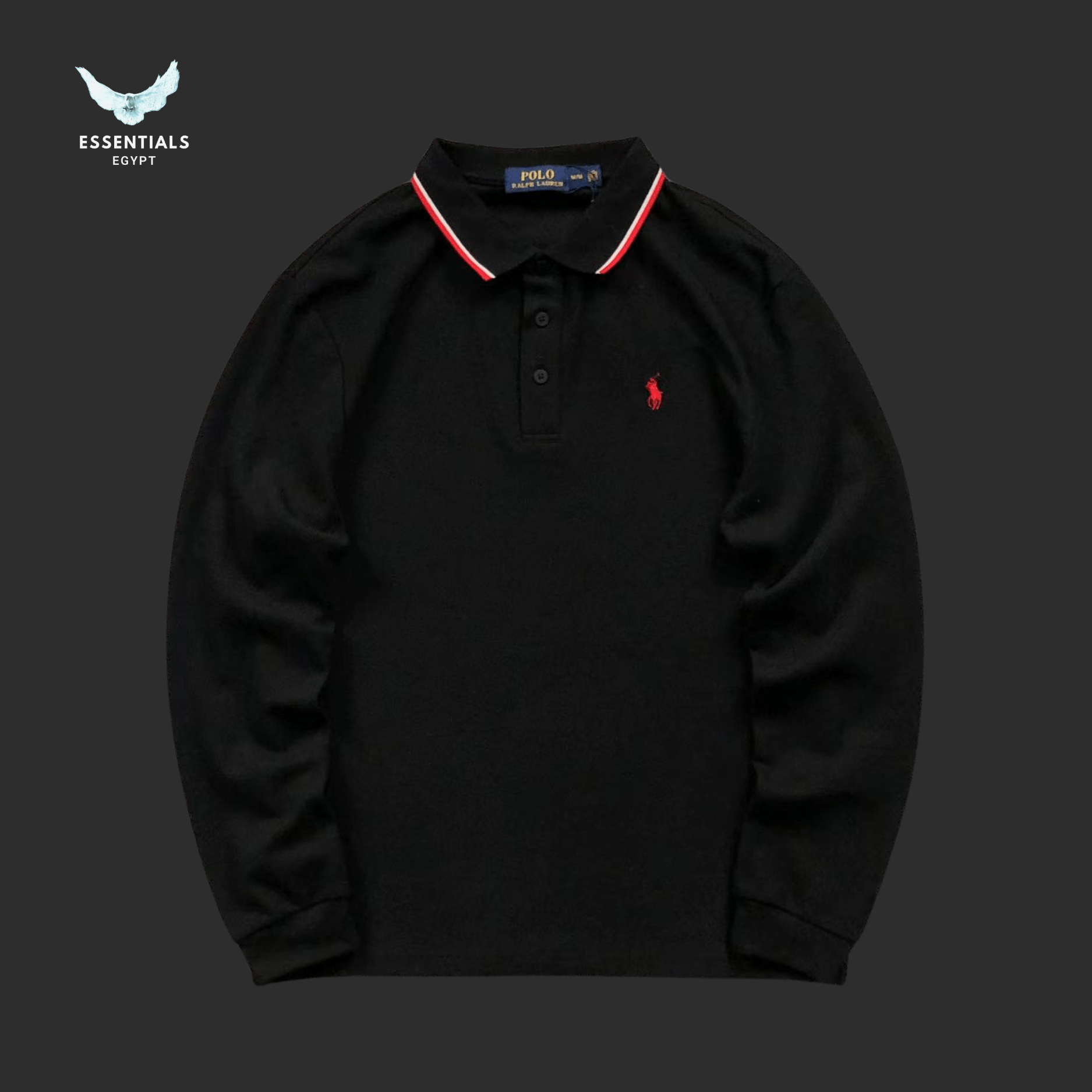 Ralph Lauren Long Sleeve Polo – Essential Logo - ESSENTIALS EGYPT