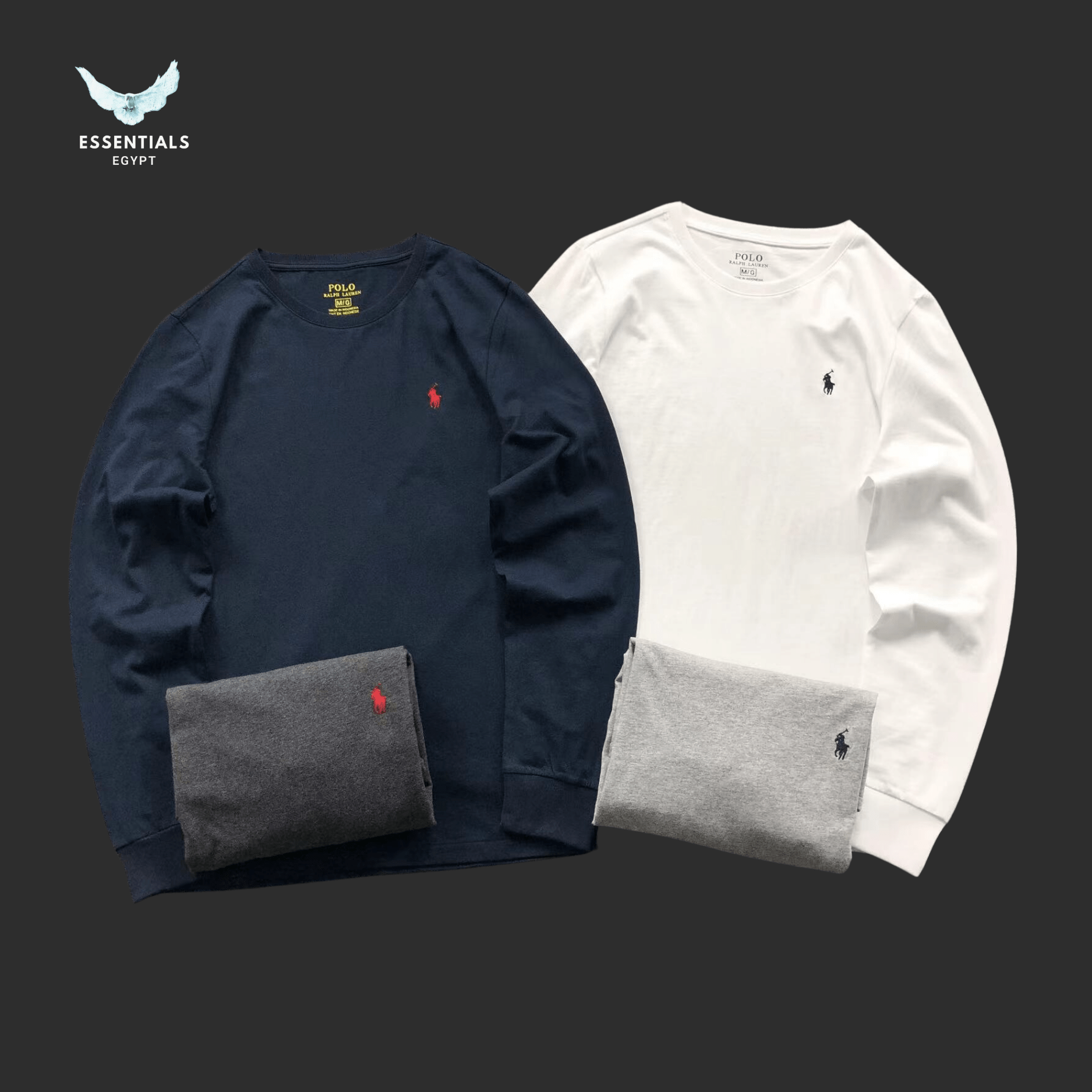 Ralph Lauren Long Sleeve – Essential (Red Pony) - ESSENTIALS EGYPT