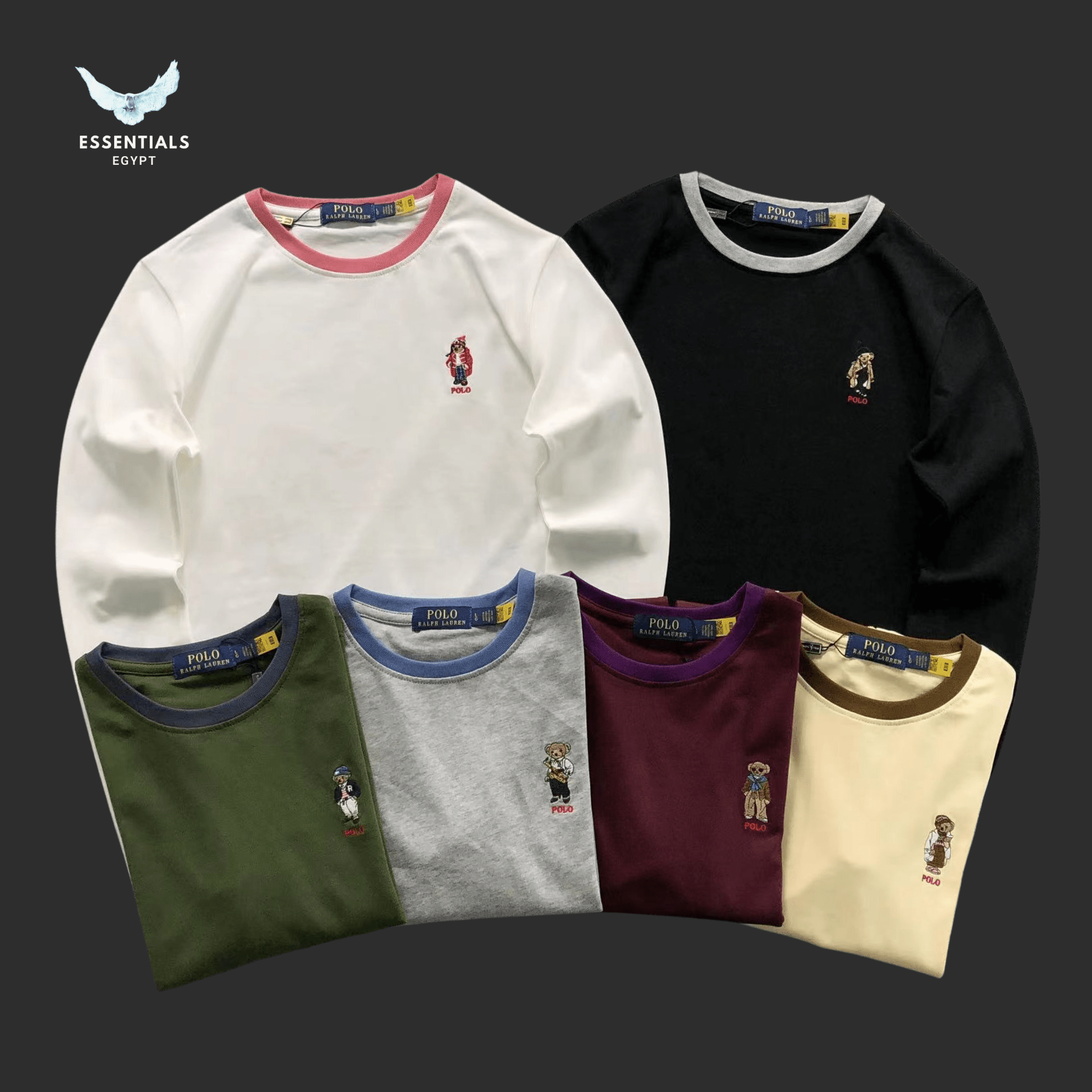 Ralph Lauren Bear Crewneck – Embroidered Logo Sweatshirt - ESSENTIALS EGYPT