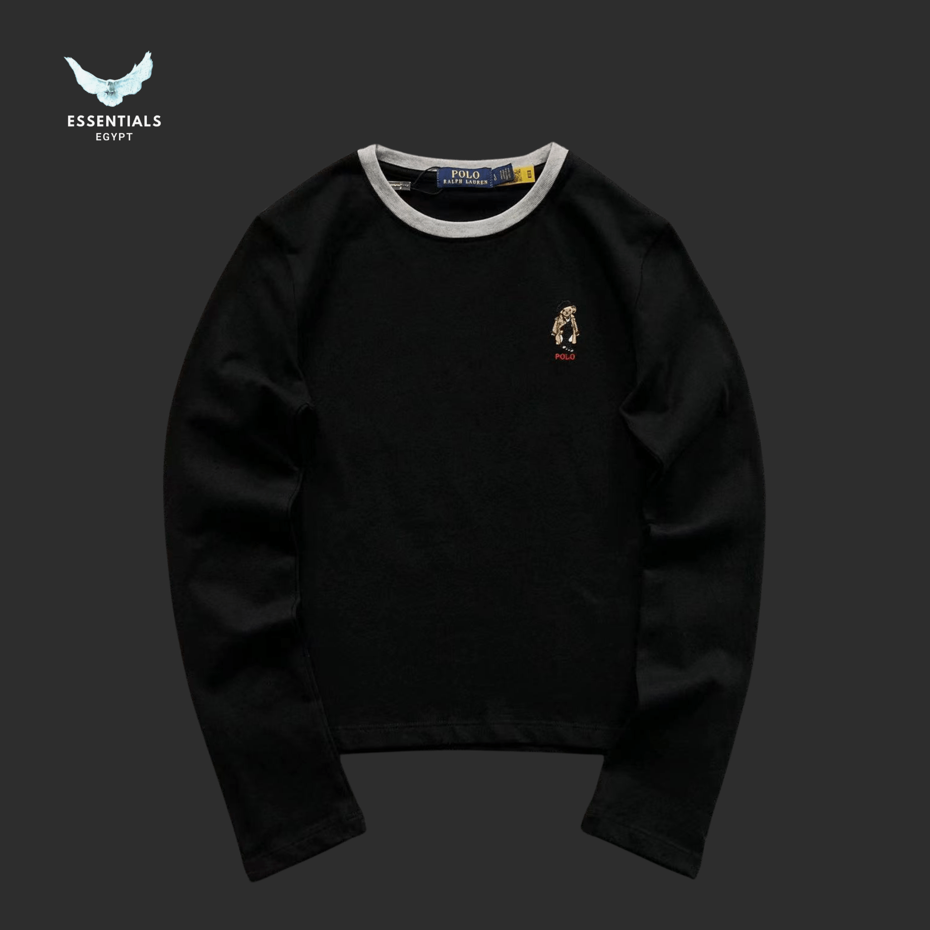Ralph Lauren Bear Crewneck – Embroidered Logo Sweatshirt - ESSENTIALS EGYPT