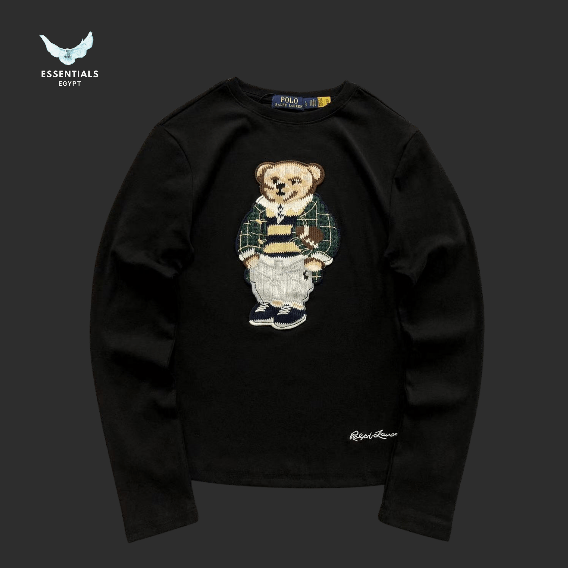 Ralph Lauren Long Sleeve T-Shirt – Polo Bear Graphic - ESSENTIALS EGYPT