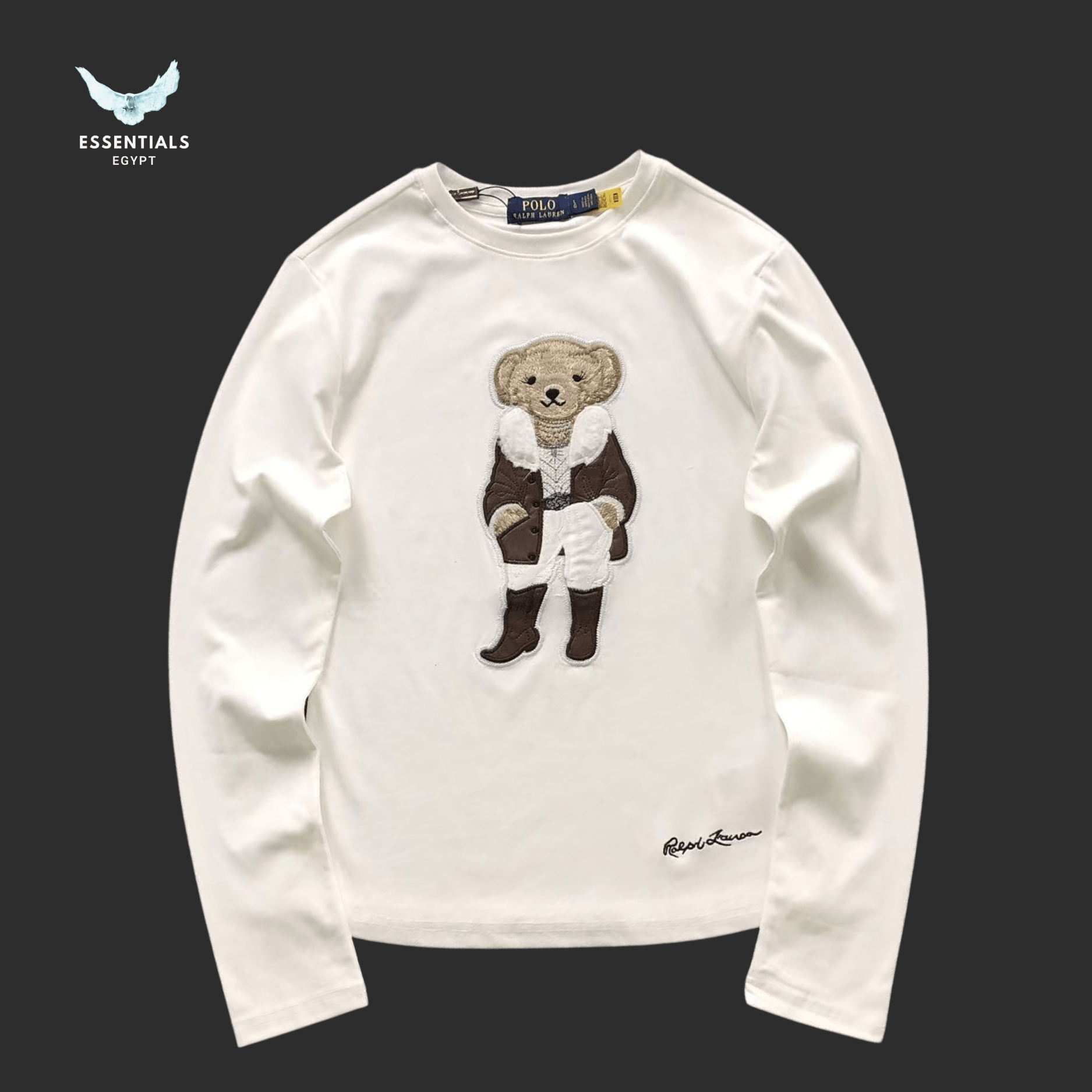 Ralph Lauren Polo Bear Sweatshirt – Crewneck Cotton - ESSENTIALS EGYPT