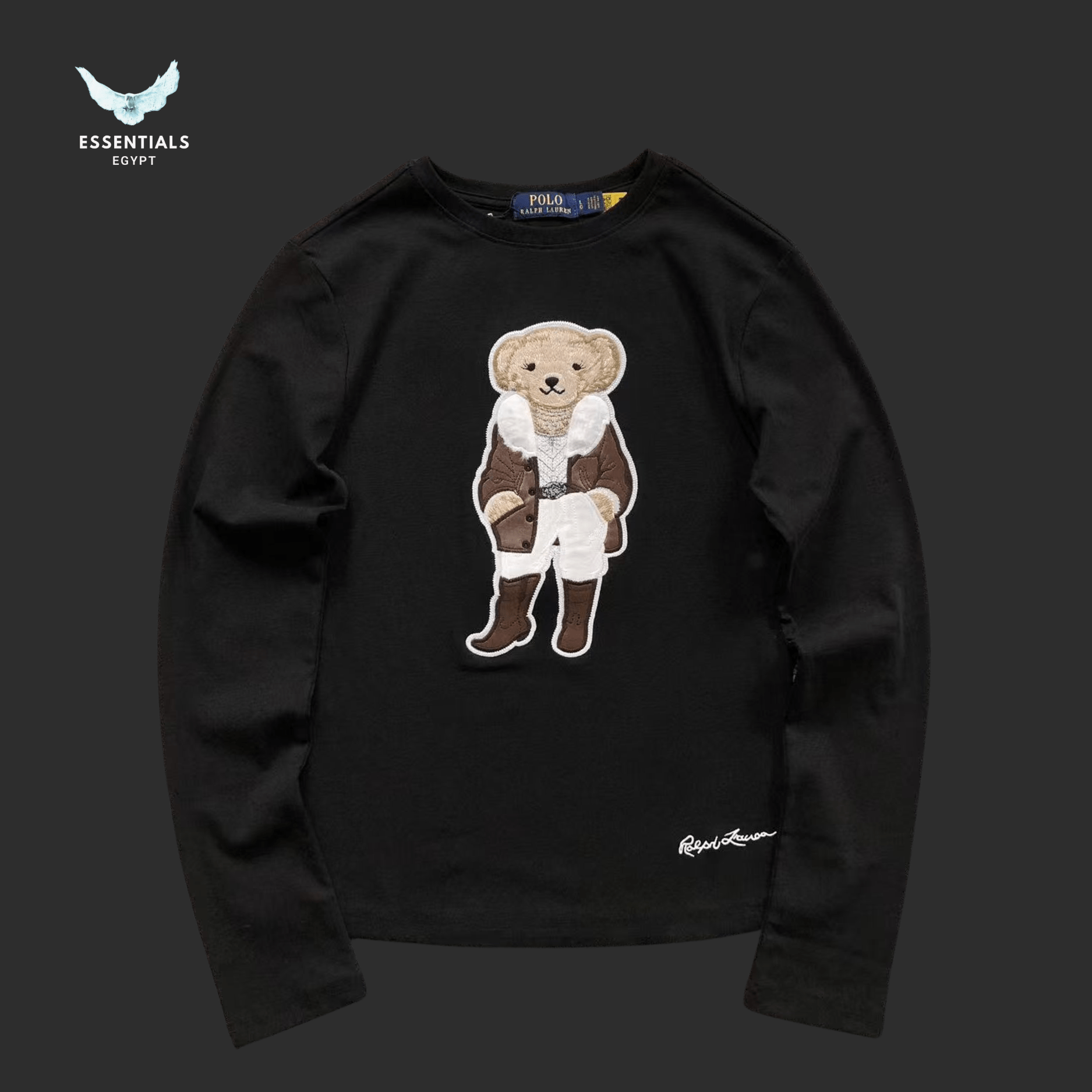 Ralph Lauren Polo Bear Sweatshirt – Crewneck Cotton - ESSENTIALS EGYPT