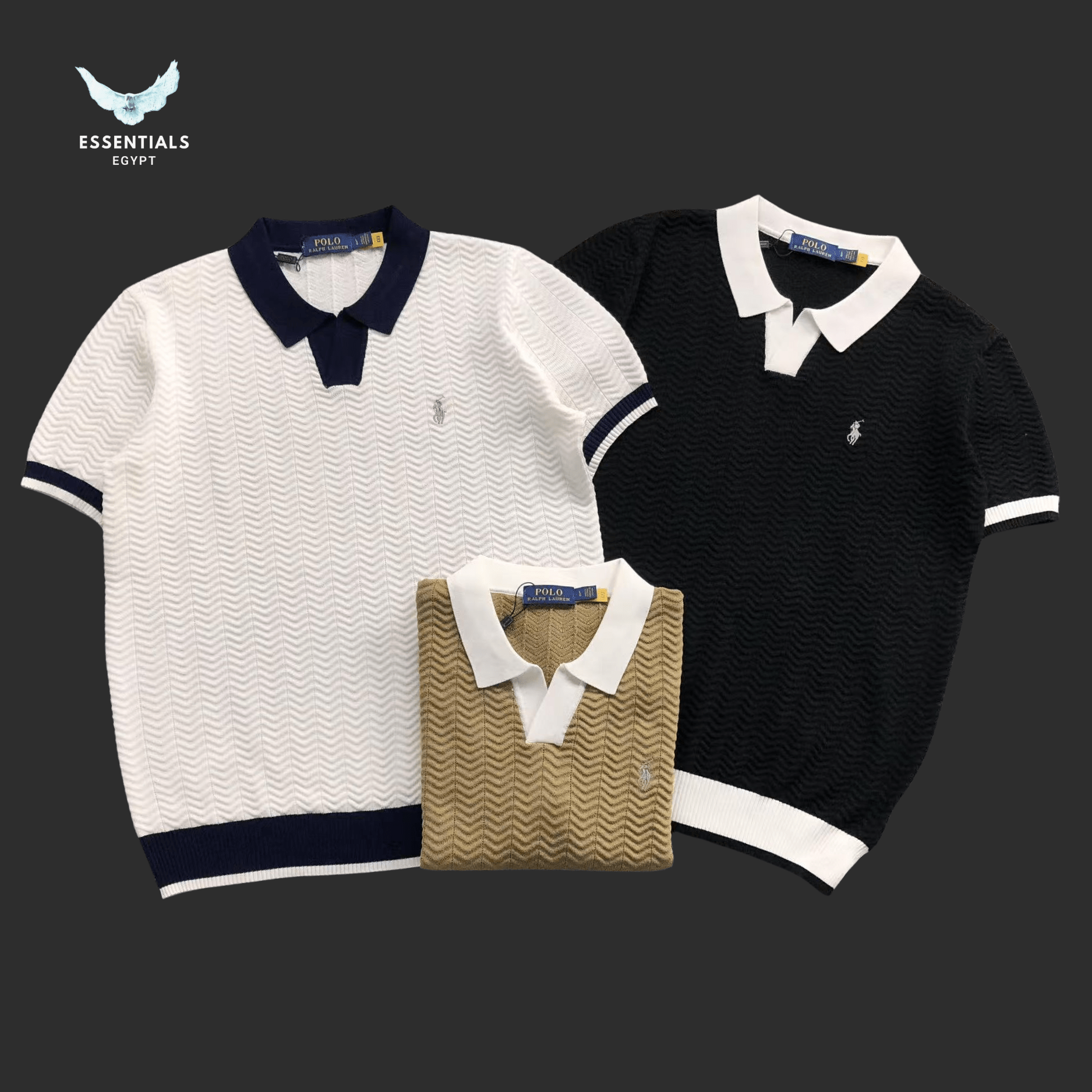 Ralph Lauren Polo T-Shirt – Colorblock Collar - ESSENTIALS EGYPT