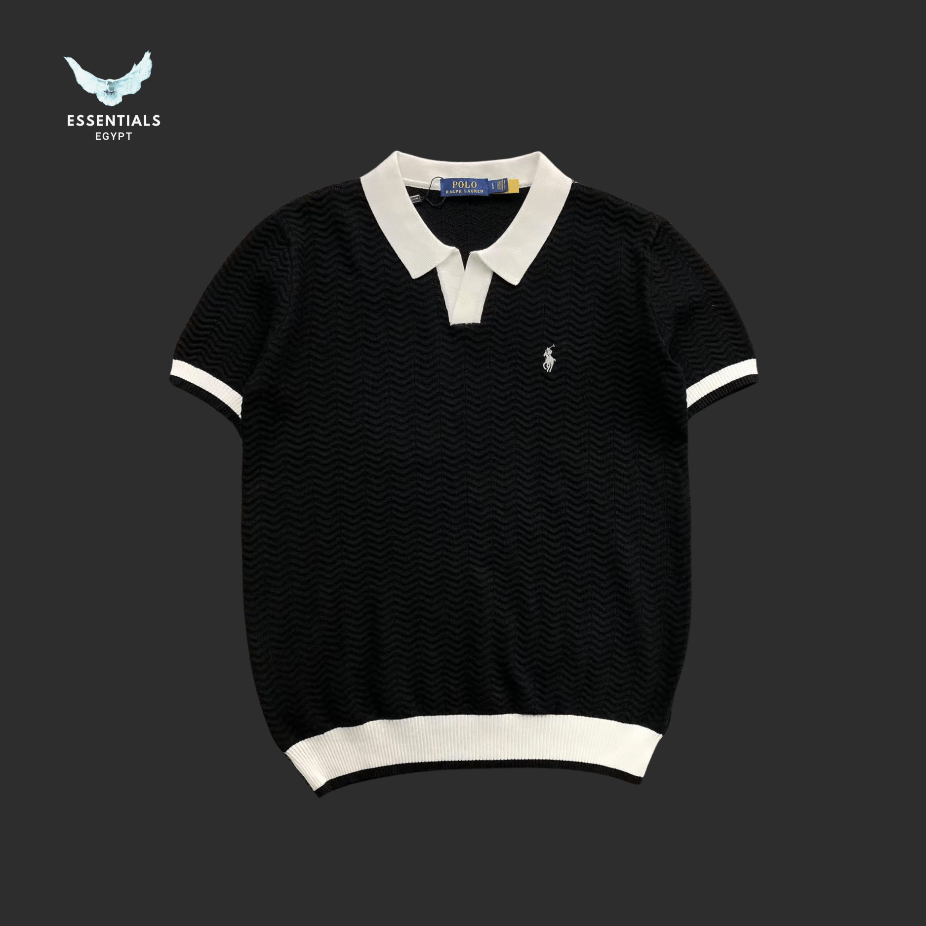 Ralph Lauren Polo T-Shirt – Colorblock Collar - ESSENTIALS EGYPT