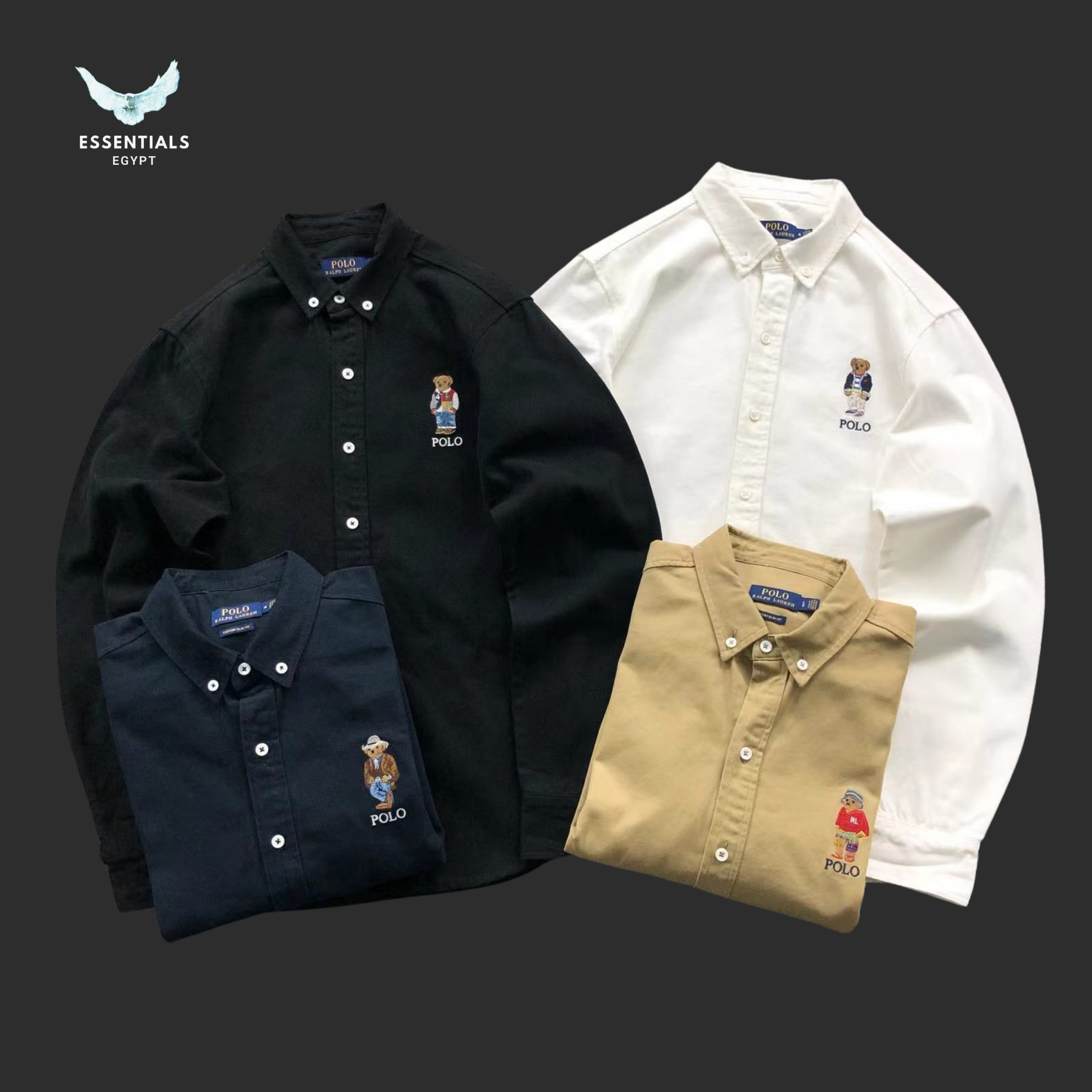 Ralph Lauren Shirt – Bear Embroidery Pack - ESSENTIALS EGYPT