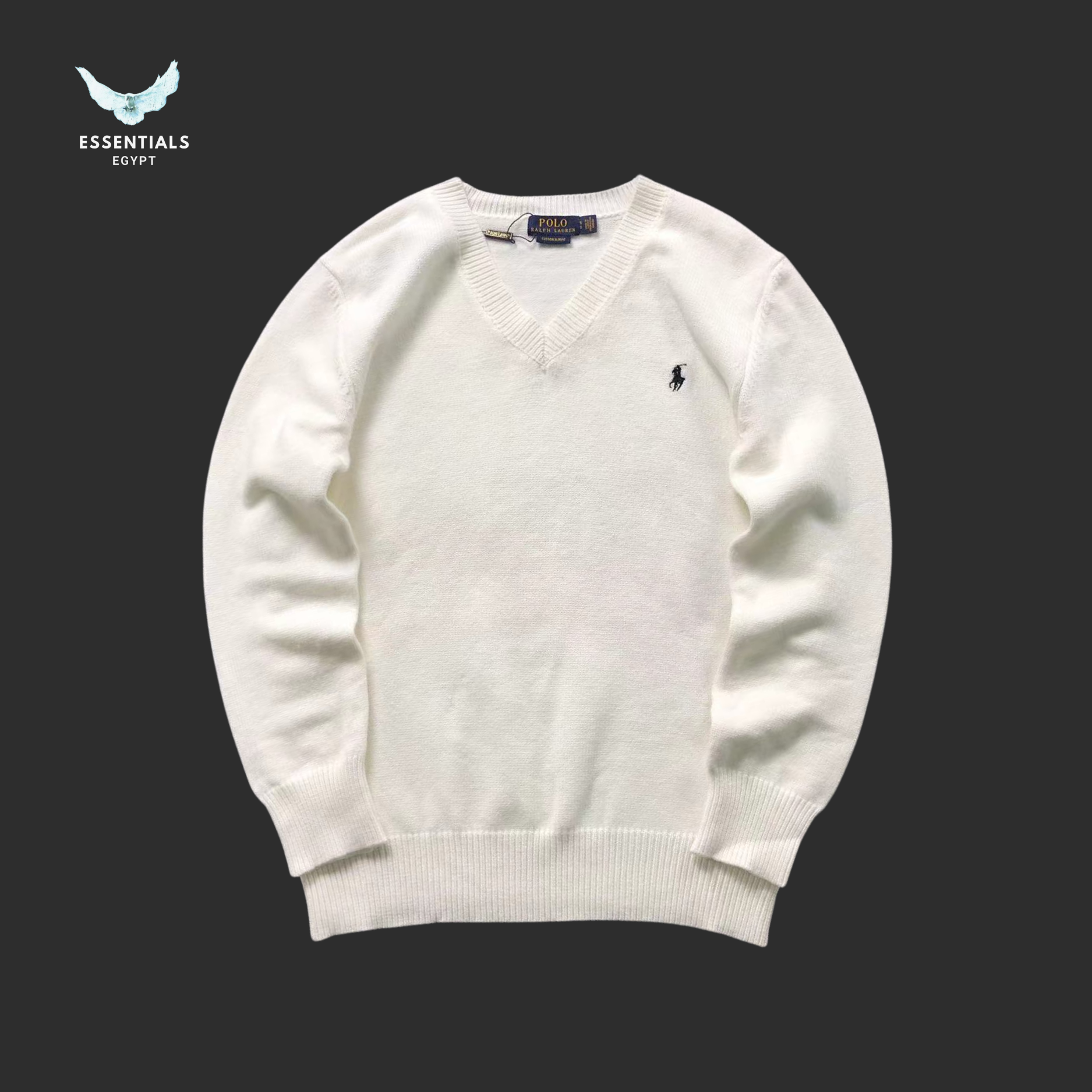 Ralph Lauren V-Neck Sweater – Classic Wool Blend