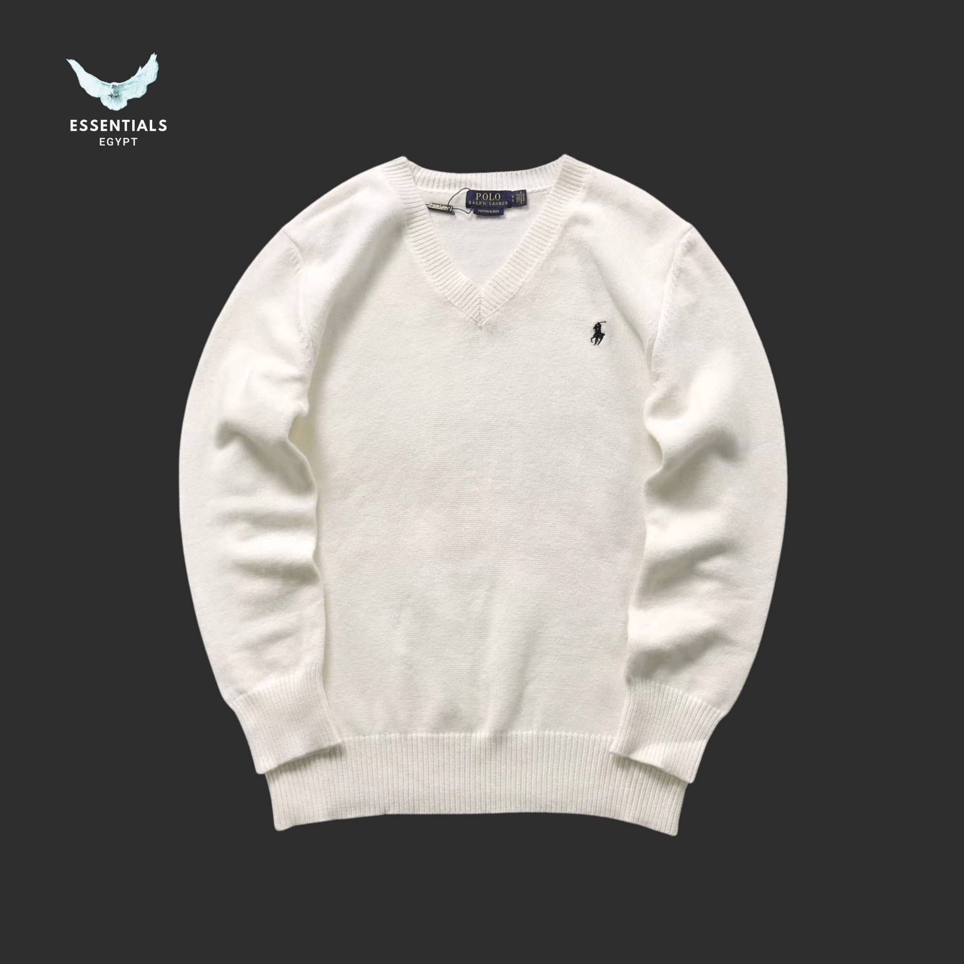 Ralph Lauren V - Neck Sweater – Classic Wool Blend - ESSENTIALS EGYPT