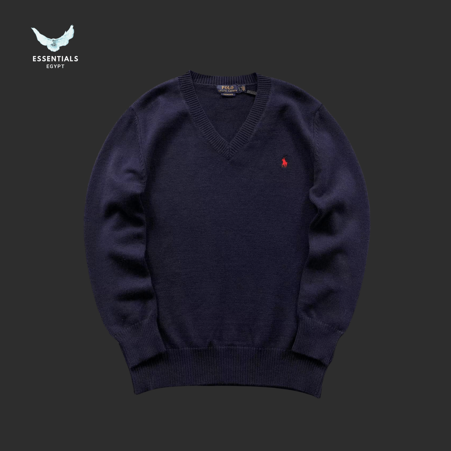 Ralph Lauren V - Neck Sweater – Classic Wool Blend - ESSENTIALS EGYPT