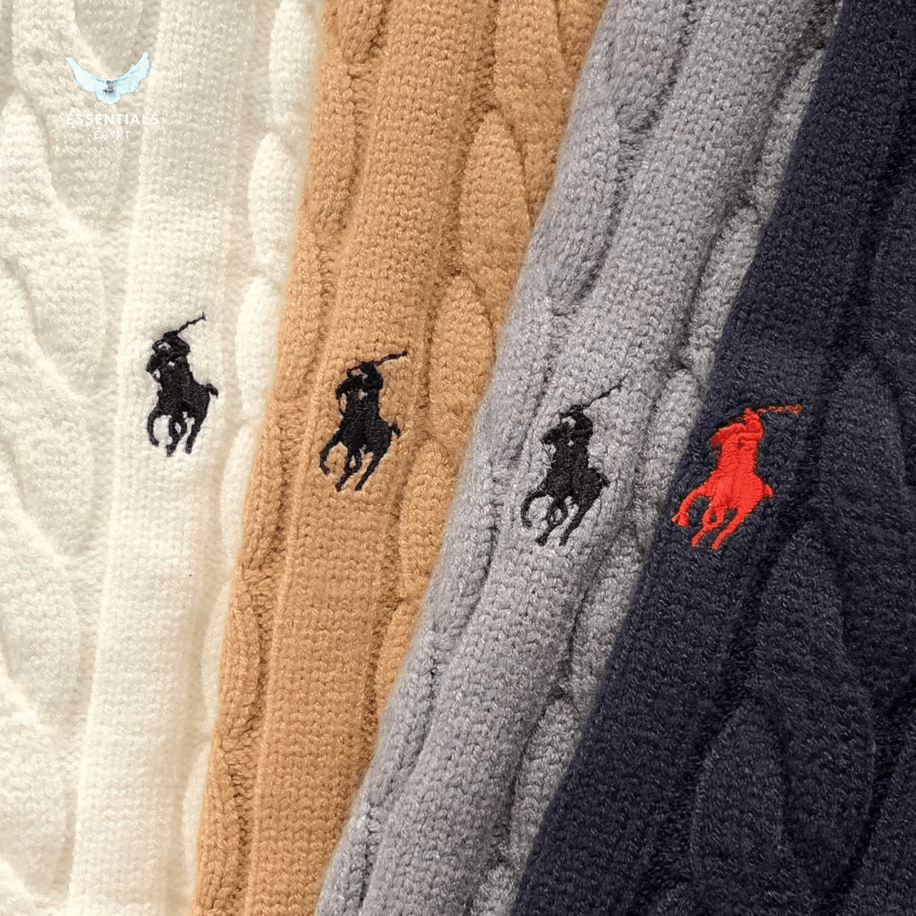 Ralph Lauren Cable - Knit Sweater – High Neck - ESSENTIALS EGYPT