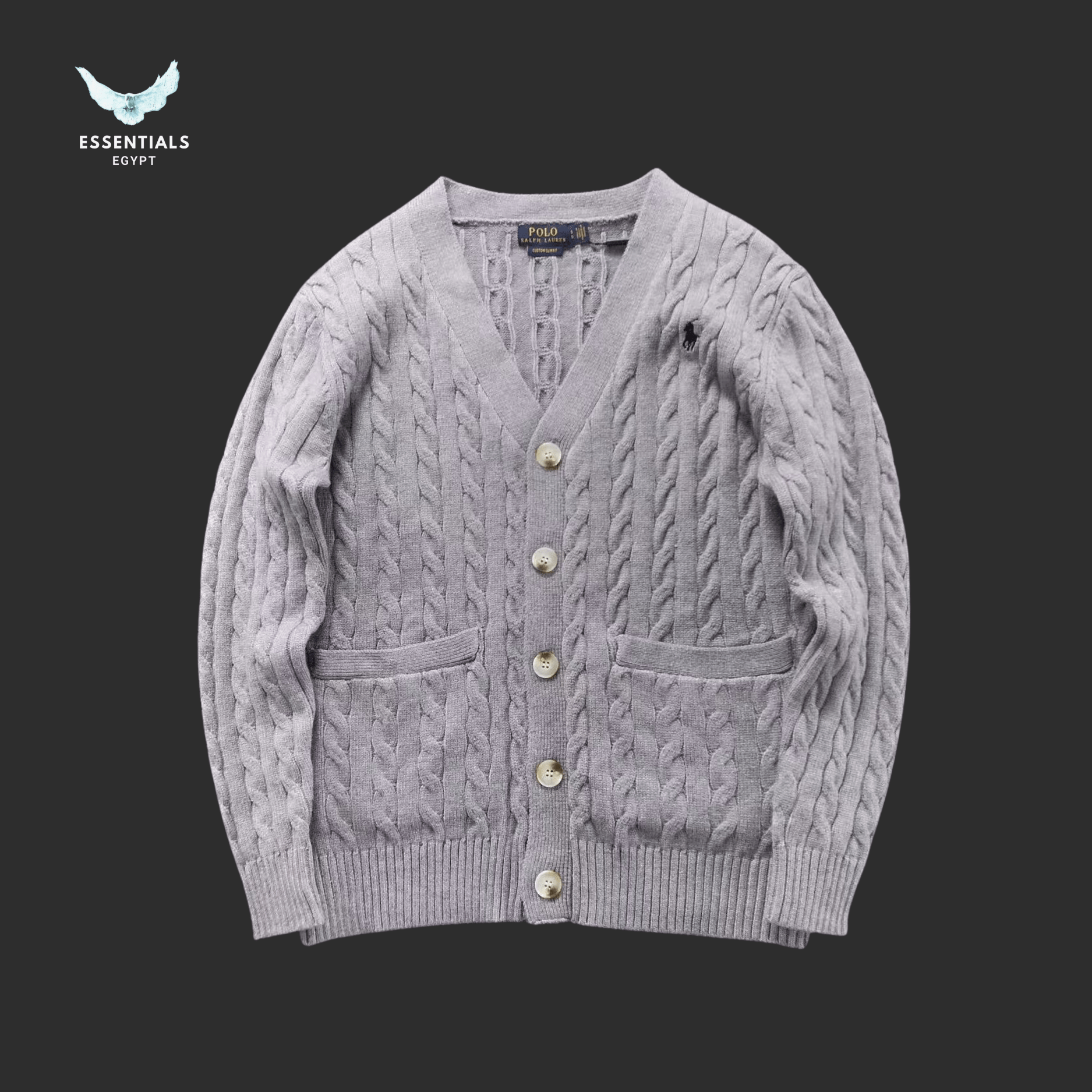 Ralph Lauren Cable Knit Cardigan – Signature Style - ESSENTIALS EGYPT