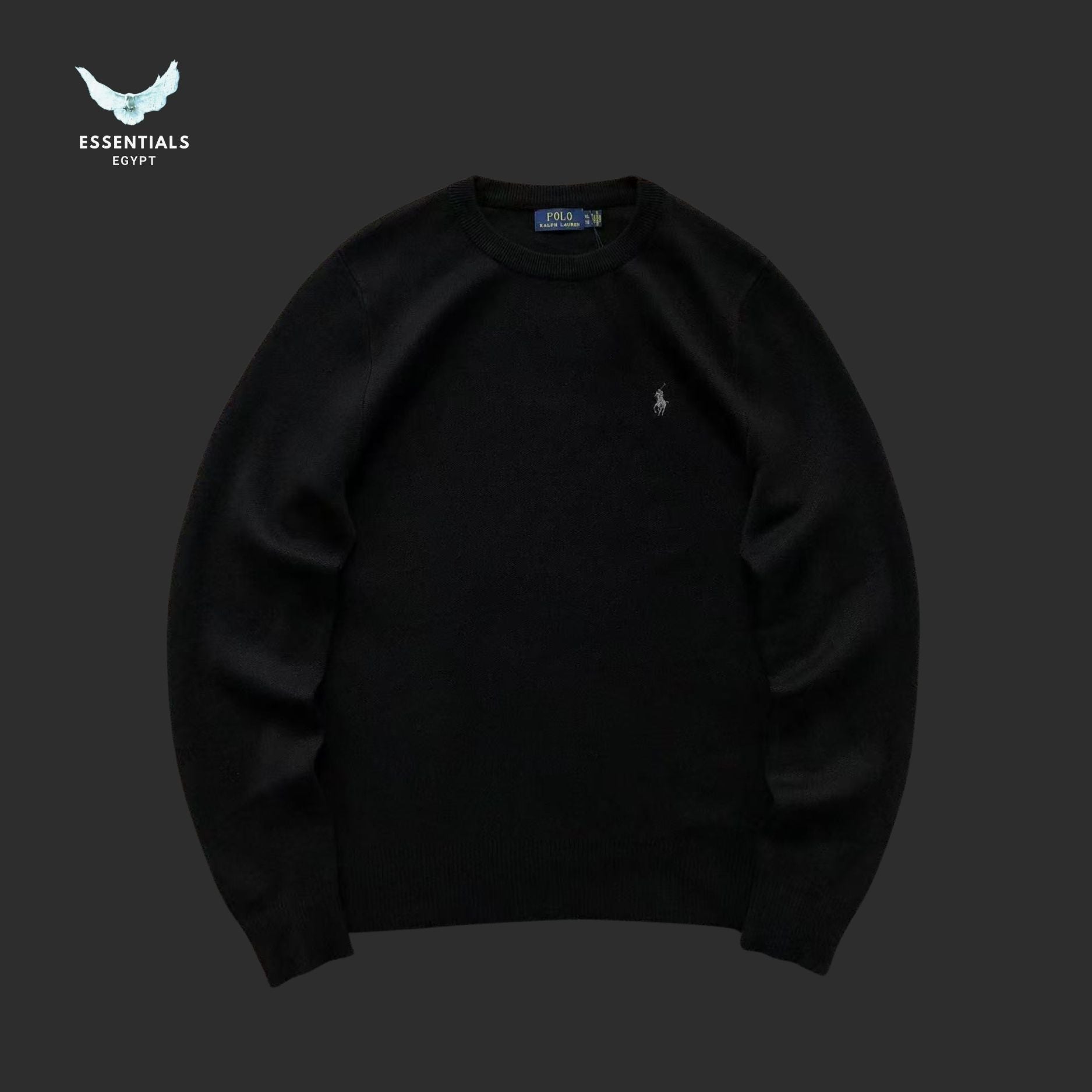 Ralph Lauren Knit Sweater – Minimal Logo - ESSENTIALS EGYPT
