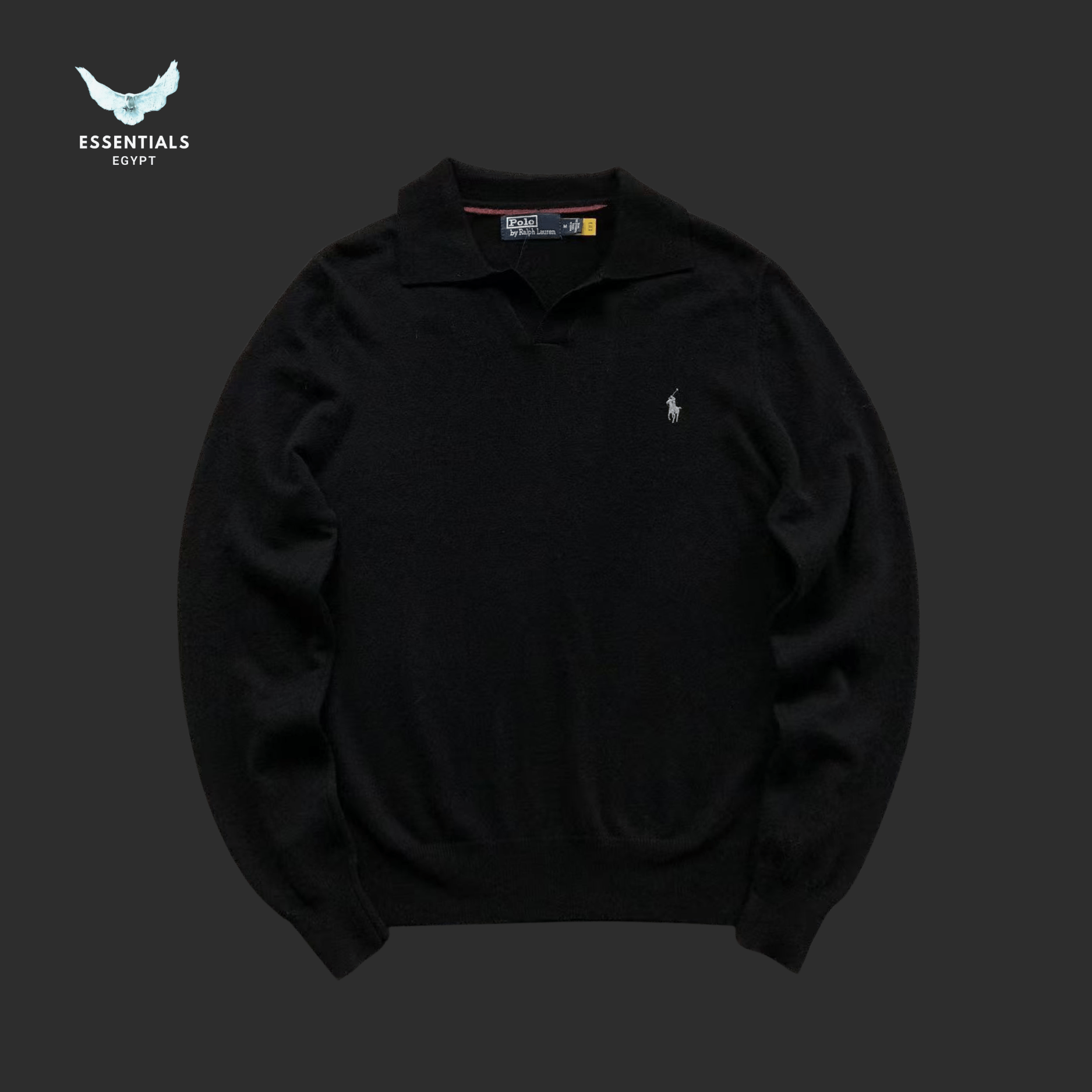 Ralph Lauren Wool Crewneck Sweater – Pony Logo - ESSENTIALS EGYPT
