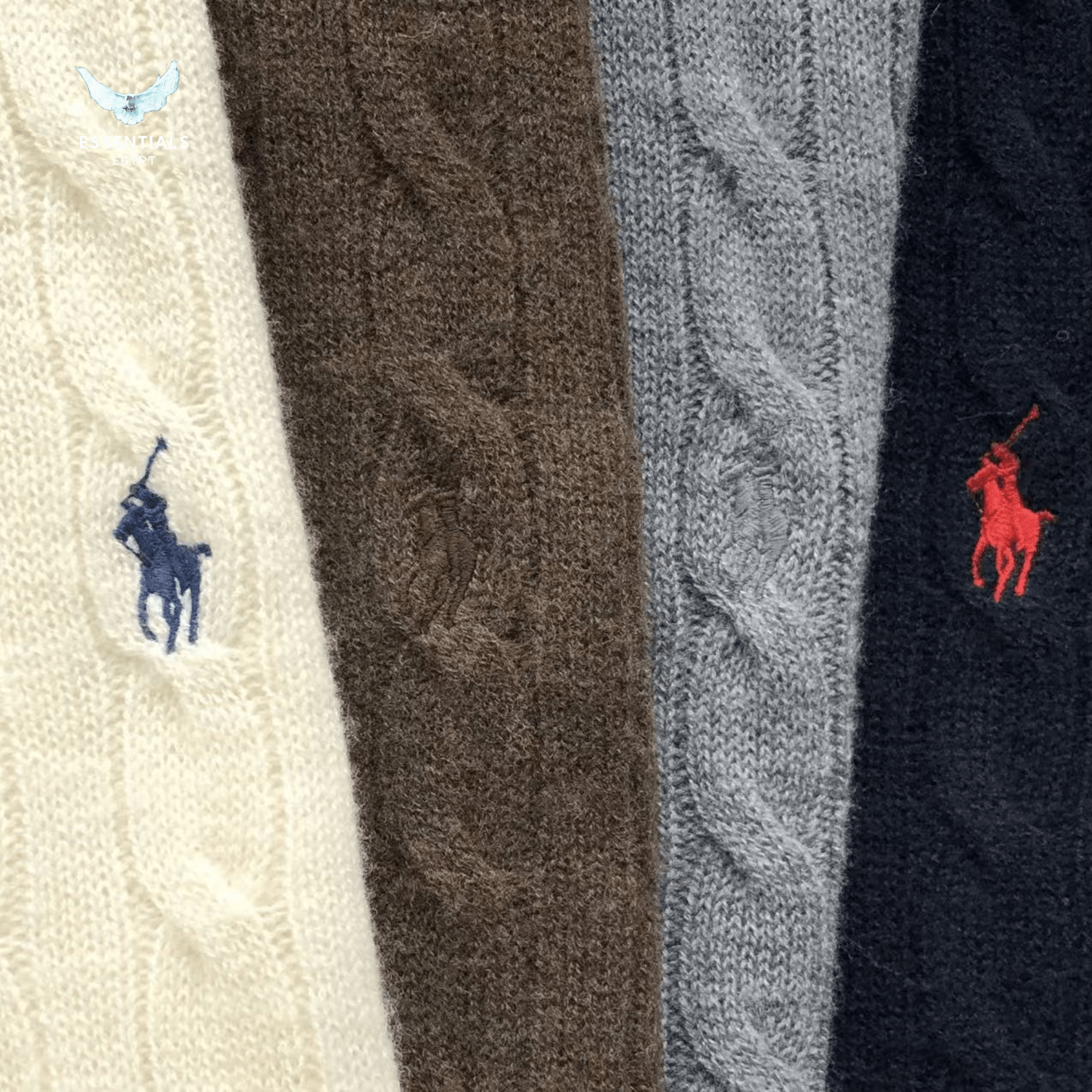 Ralph Lauren Sweater – Cream Cable Knit - ESSENTIALS EGYPT