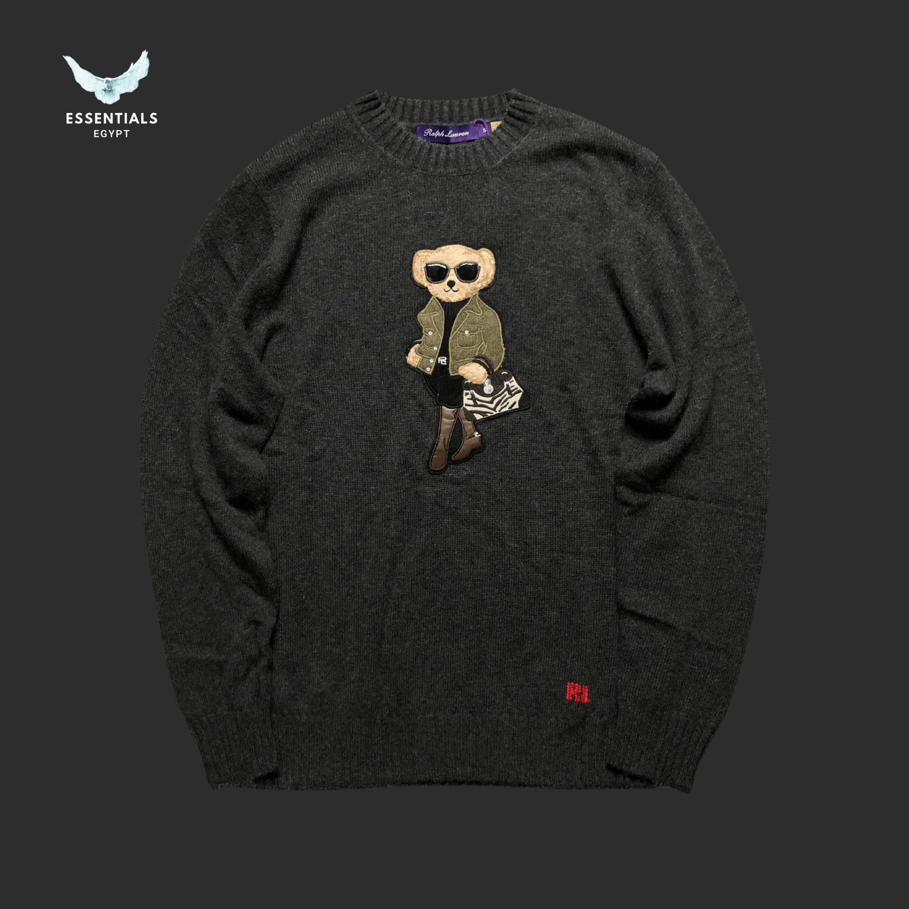 Ralph Lauren Sweater – Green Bear Edition - ESSENTIALS EGYPT