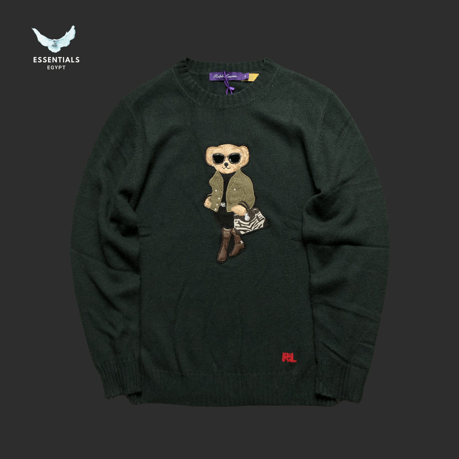 Ralph Lauren Sweater – Green Bear Edition - ESSENTIALS EGYPT