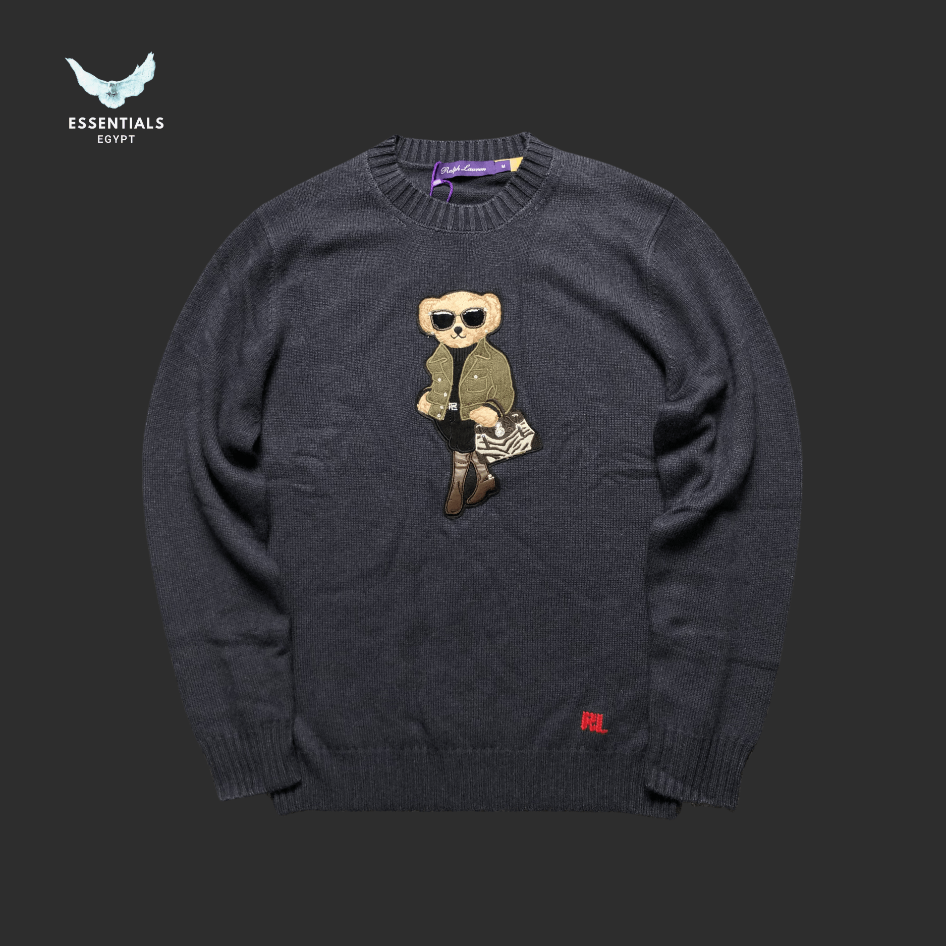 Ralph Lauren Sweater – Green Bear Edition - ESSENTIALS EGYPT