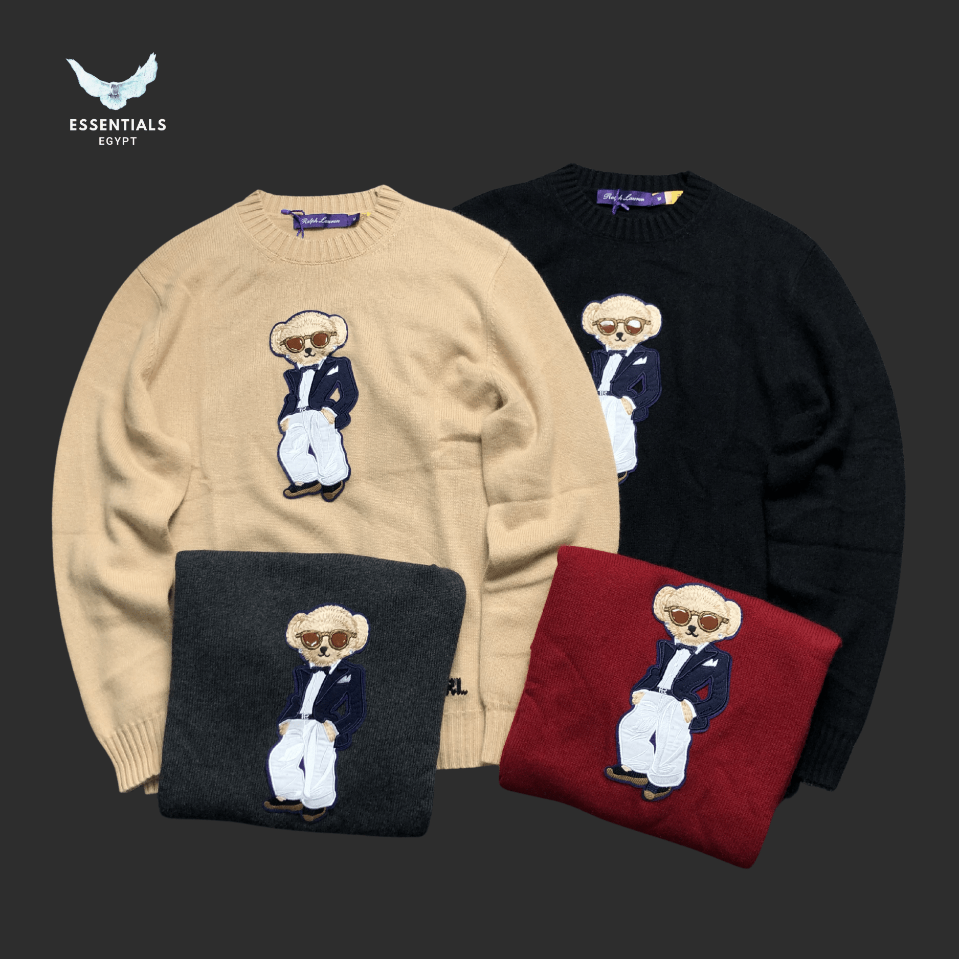 Ralph Lauren Sweater – Bear Suit Embroidery - ESSENTIALS EGYPT