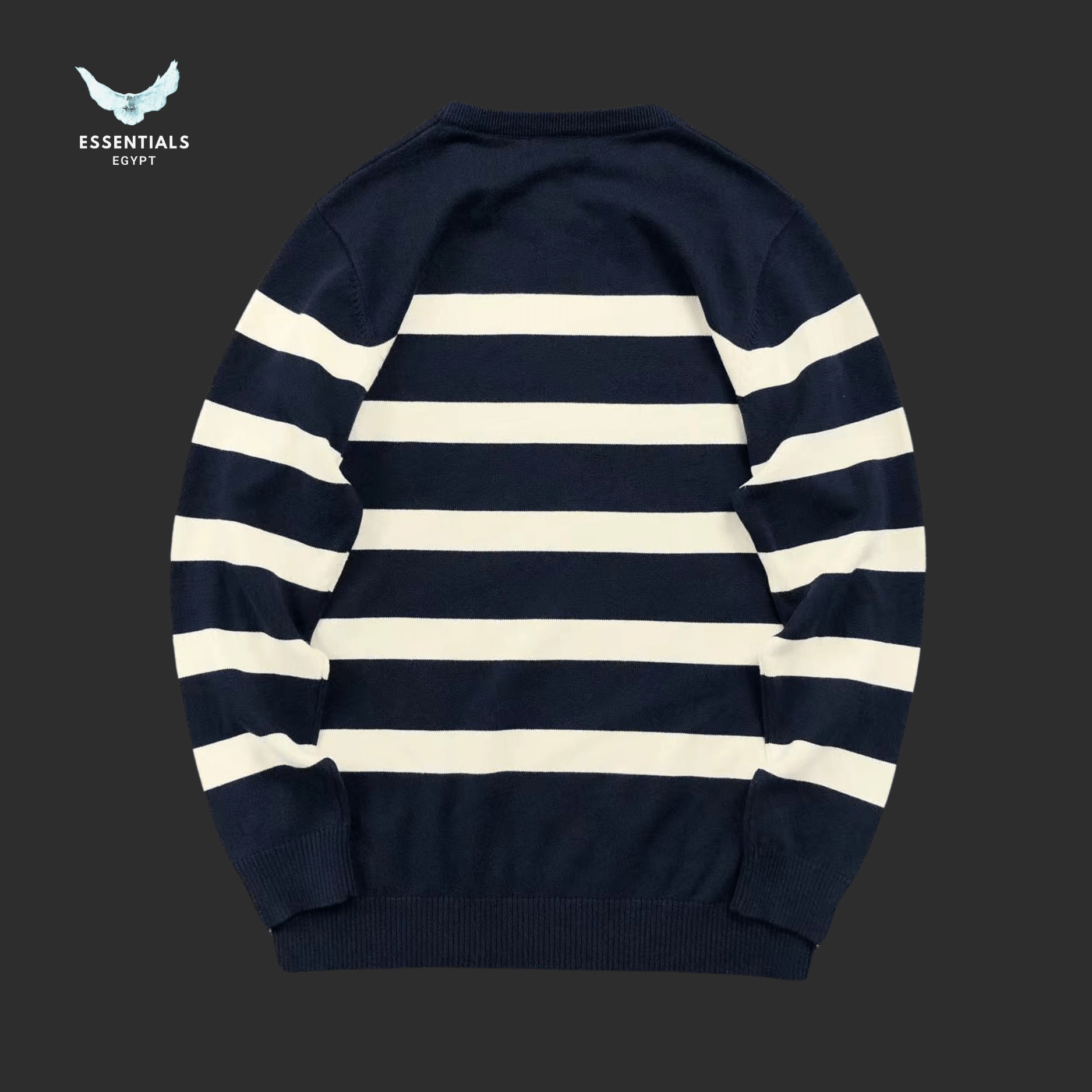 Ralph Lauren Sweater – Striped Knit Crew - ESSENTIALS EGYPT