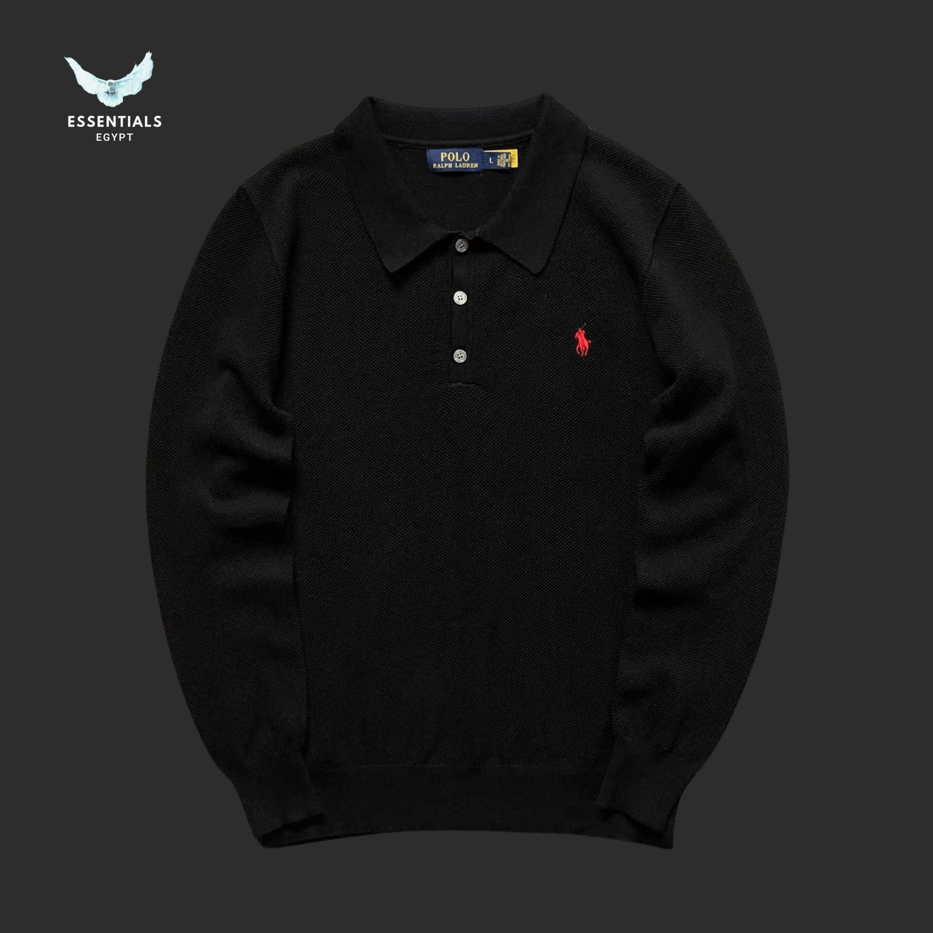 Ralph Lauren Sweater – Polo Collar Knit - ESSENTIALS EGYPT