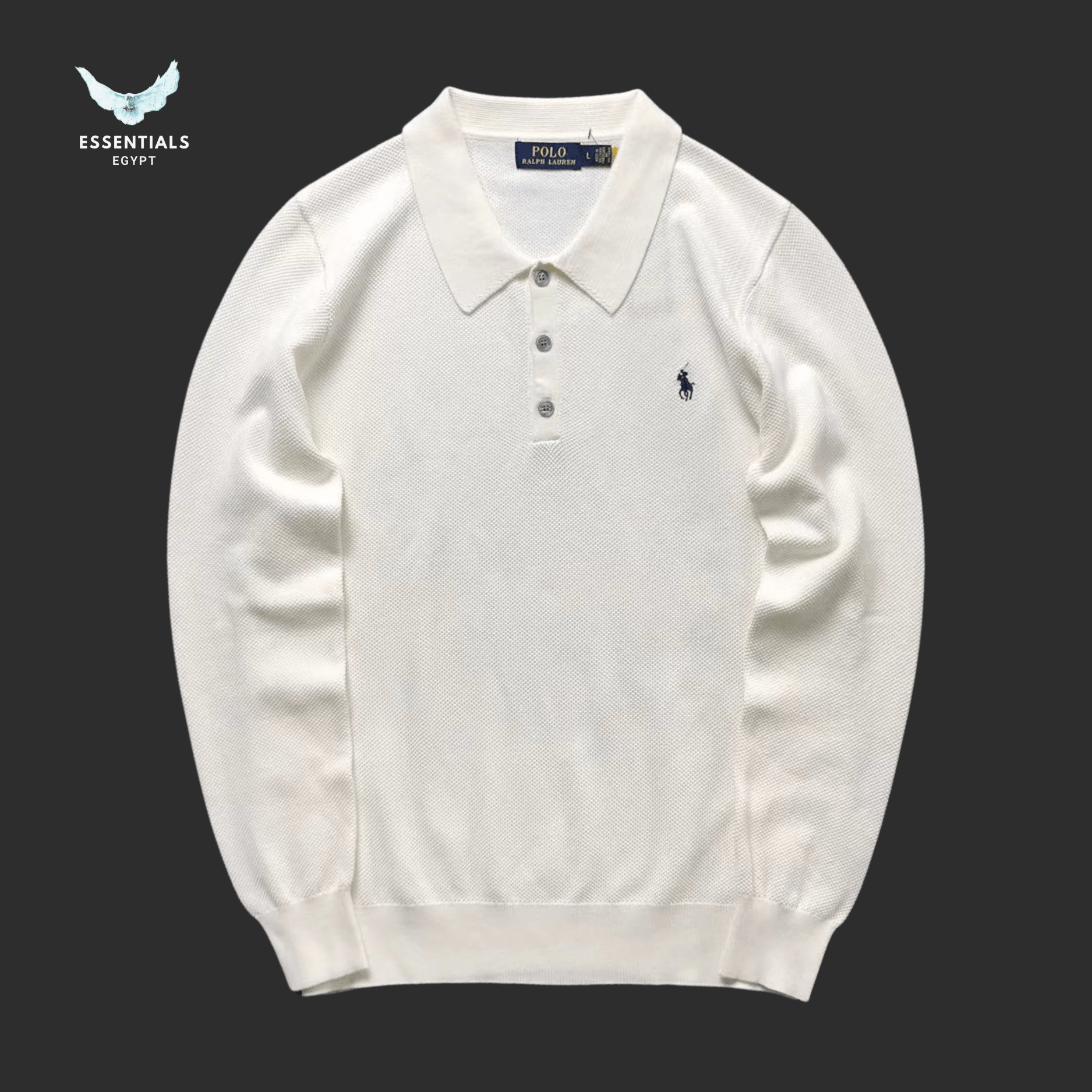 Ralph Lauren Sweater – Polo Collar Knit - ESSENTIALS EGYPT