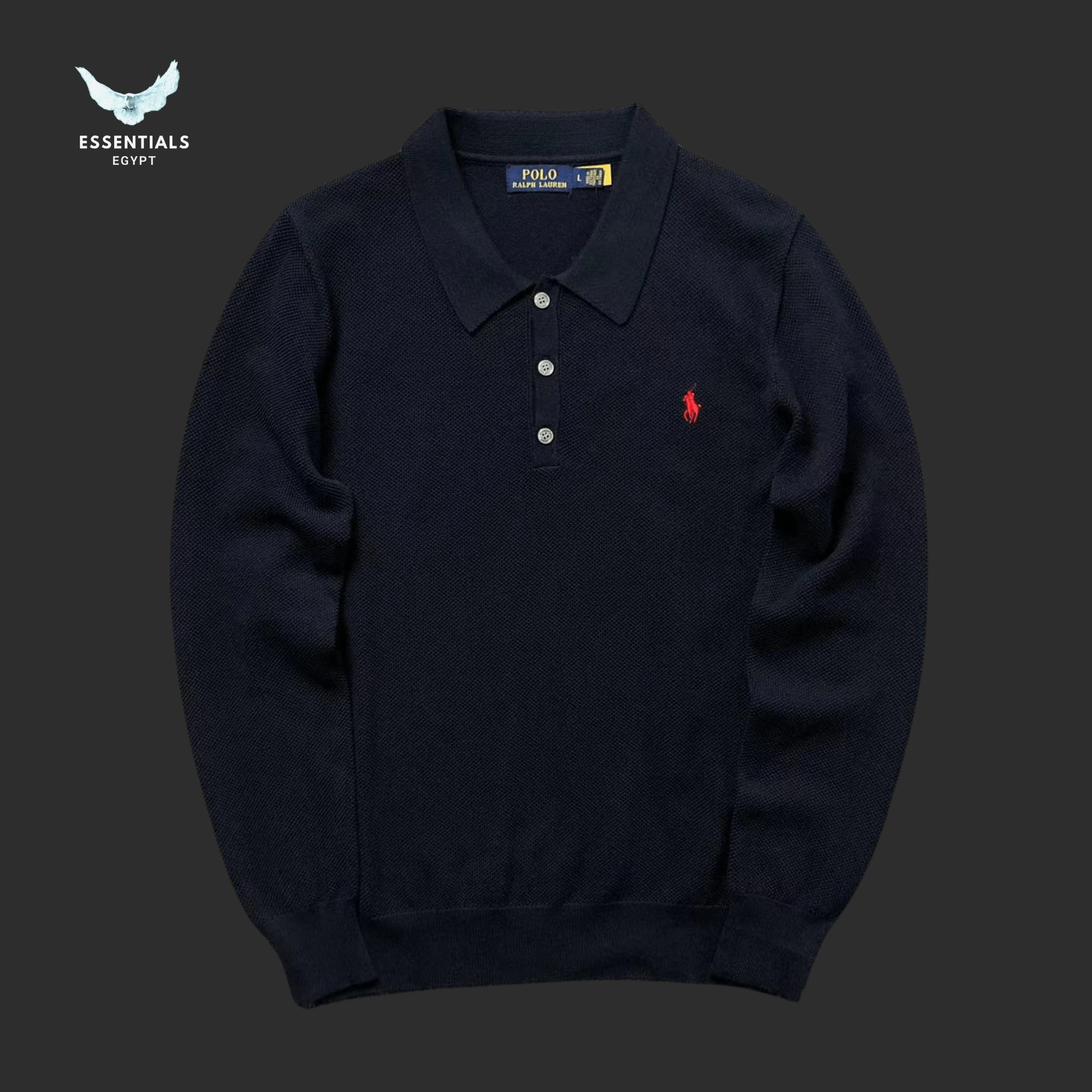 Ralph Lauren Sweater – Polo Collar Knit - ESSENTIALS EGYPT