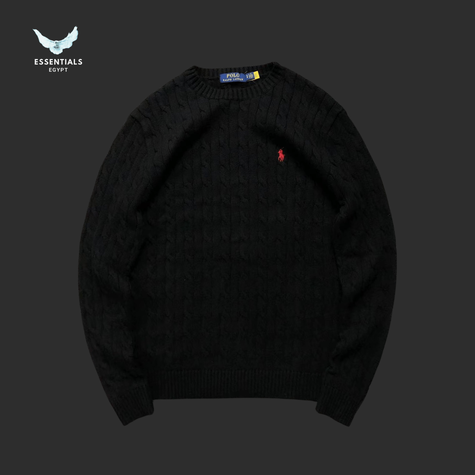 Ralph Lauren Sweater – Cable Knit Classic Logo - ESSENTIALS EGYPT