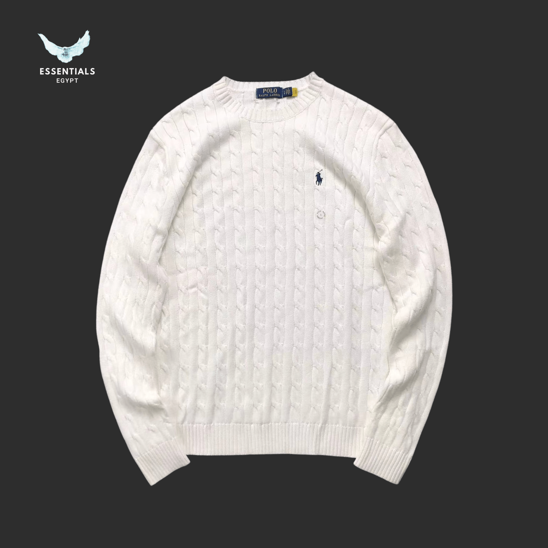 Ralph Lauren Sweater – Cable Knit Classic Logo - ESSENTIALS EGYPT