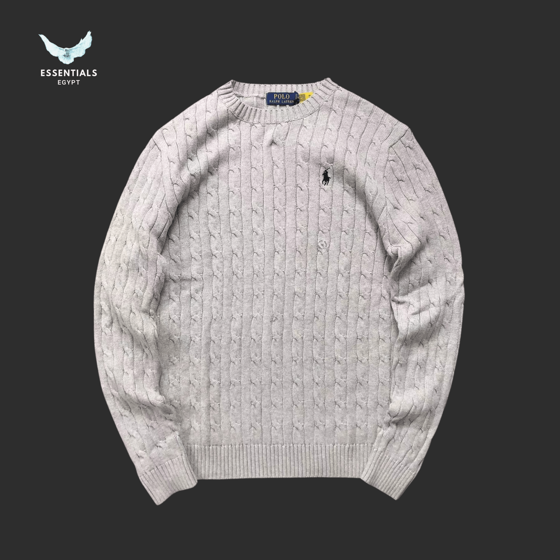 Ralph Lauren Sweater – Cable Knit Classic Logo - ESSENTIALS EGYPT