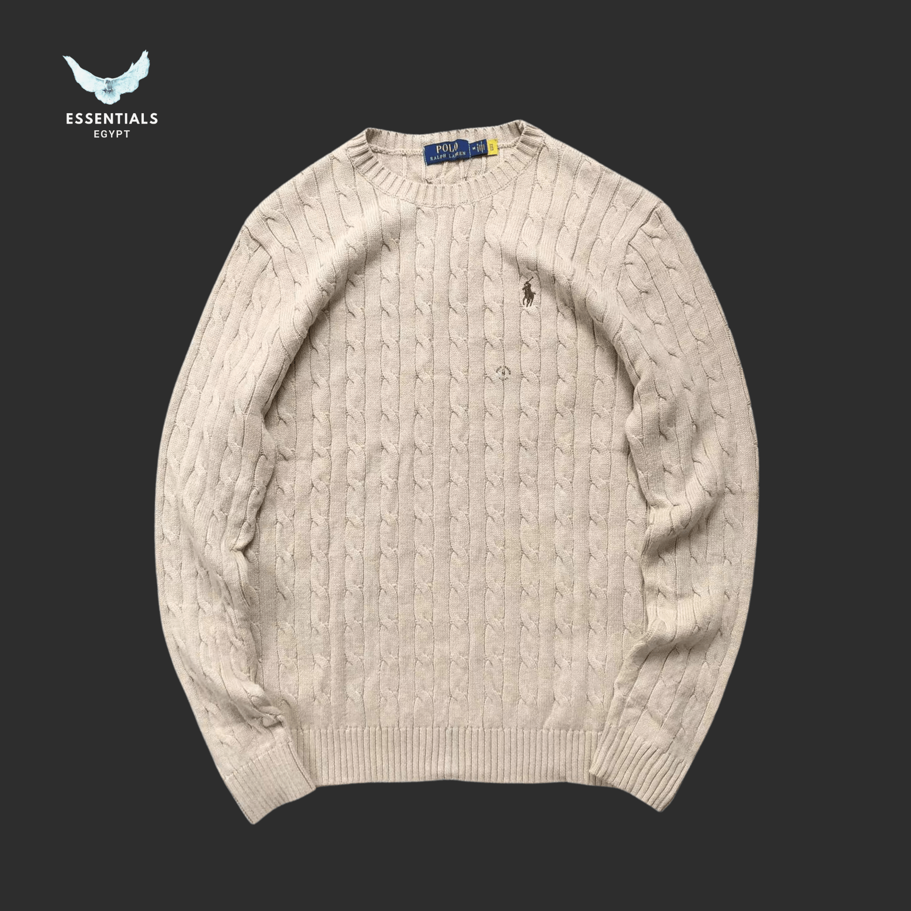 Ralph Lauren Sweater – Cable Knit Classic Logo - ESSENTIALS EGYPT