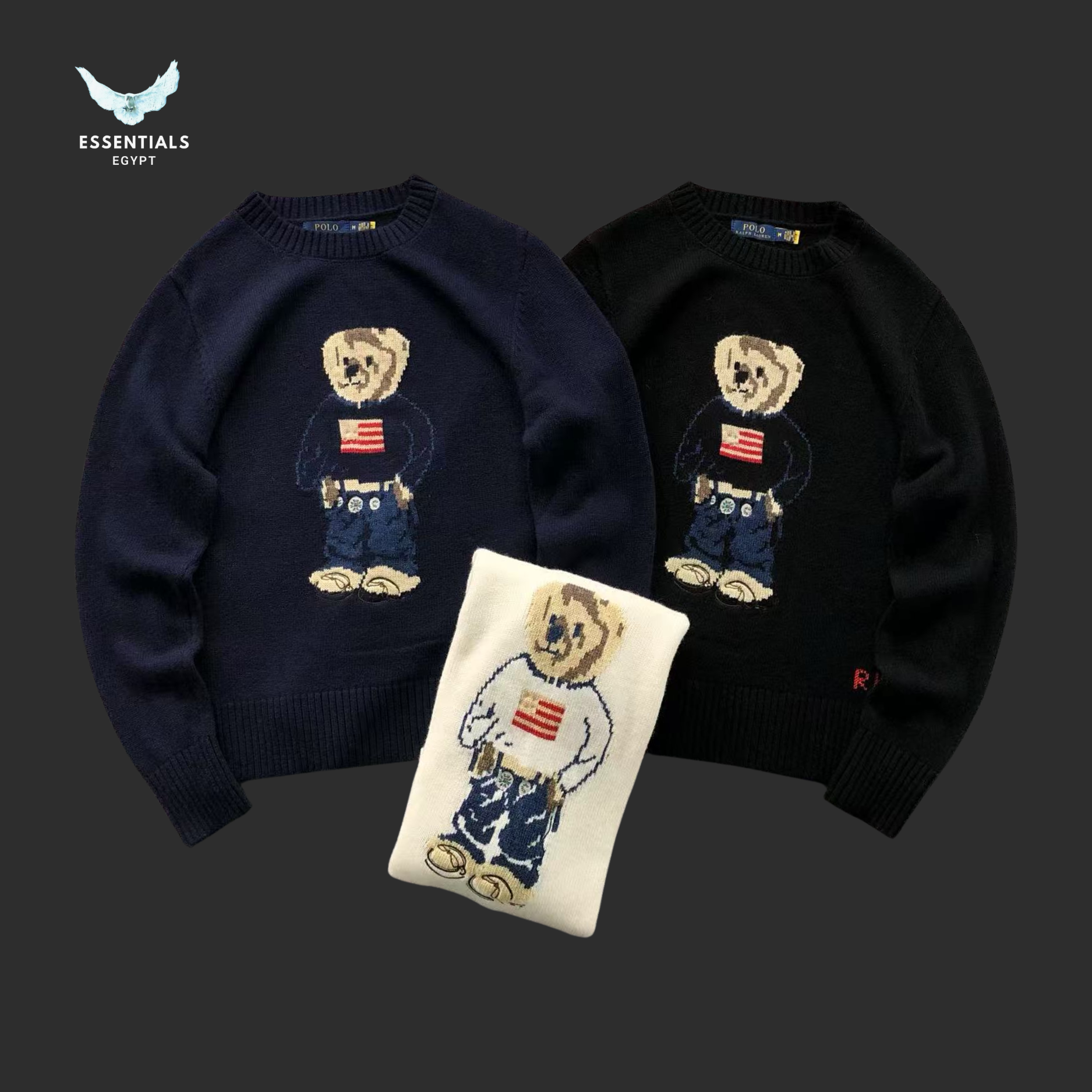 Ralph Lauren Sweatshirt – Polo Bear Flag Knit