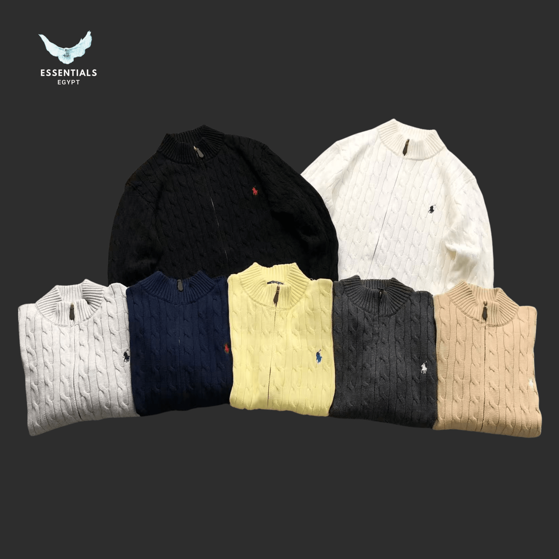 Ralph Lauren Sweater – Cable Knit Collection - ESSENTIALS EGYPT