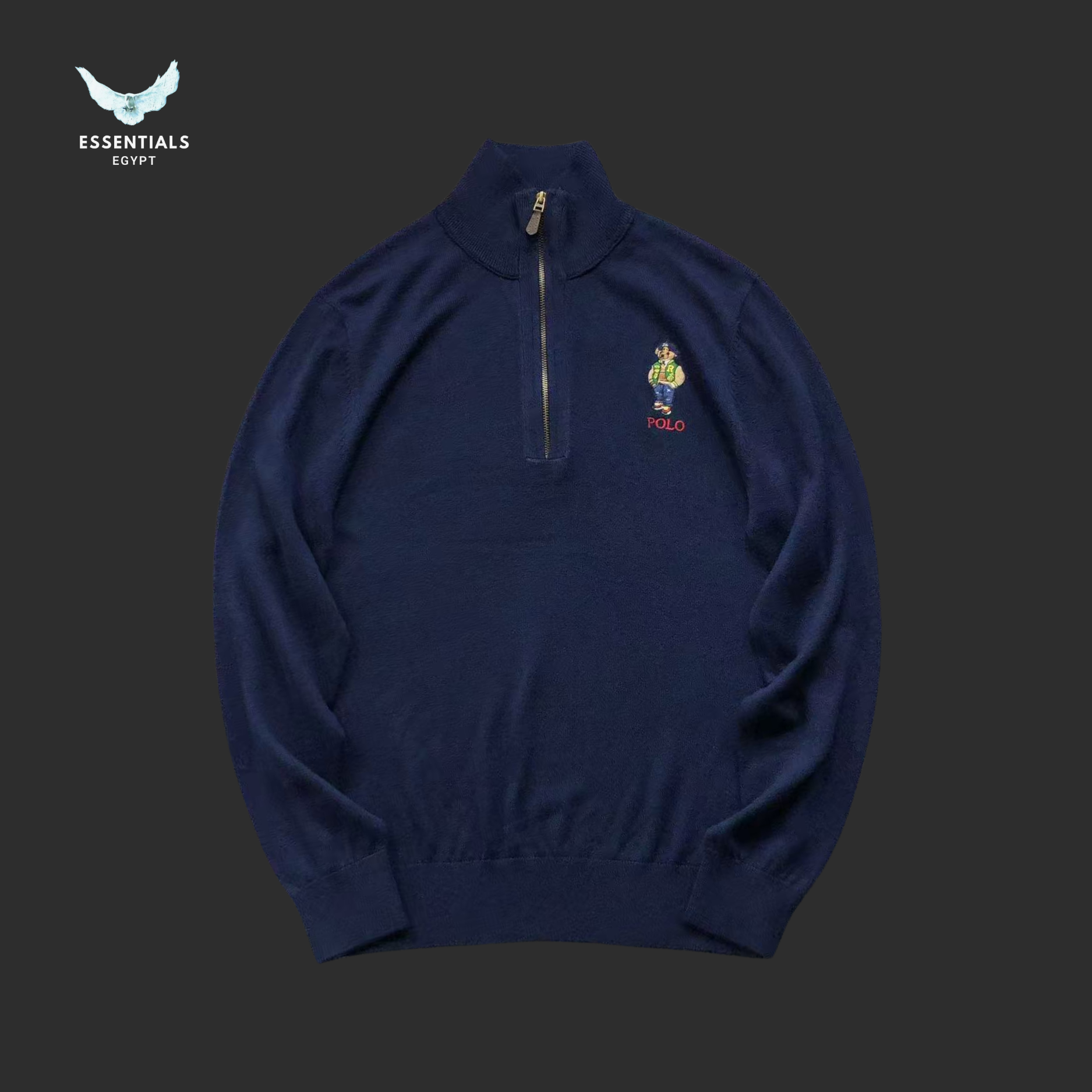 Ralph Lauren Sweatshirt – Polo Bear Half-Zip