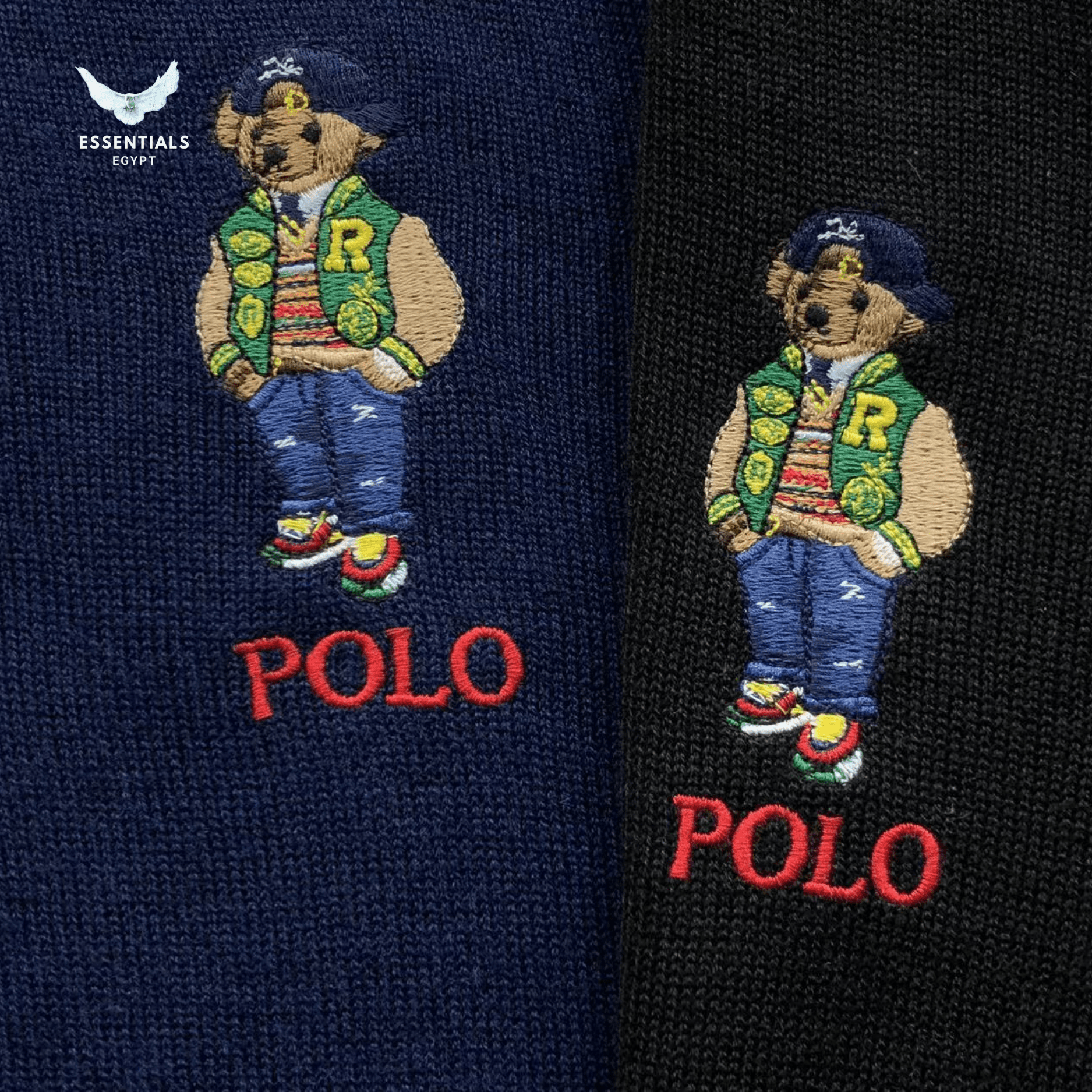 Ralph Lauren Sweatshirt – Polo Bear Half - Zip - ESSENTIALS EGYPT