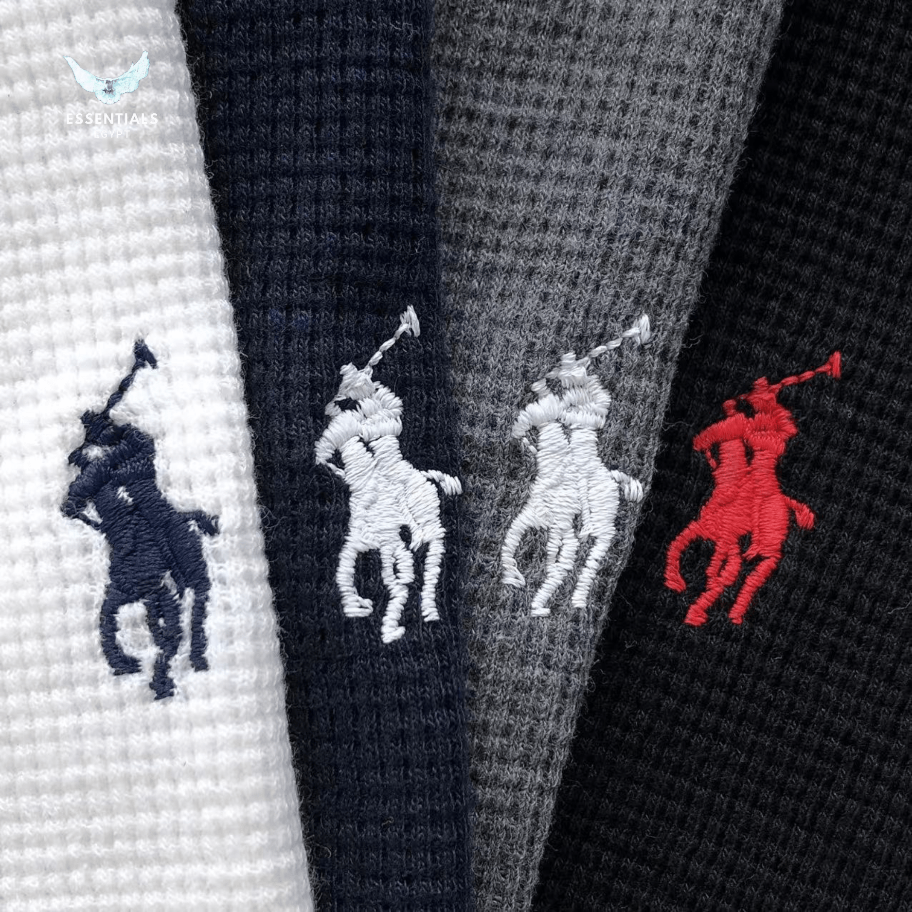 Ralph Lauren Henley Long Sleeve – Three - Button Cotton - ESSENTIALS EGYPT