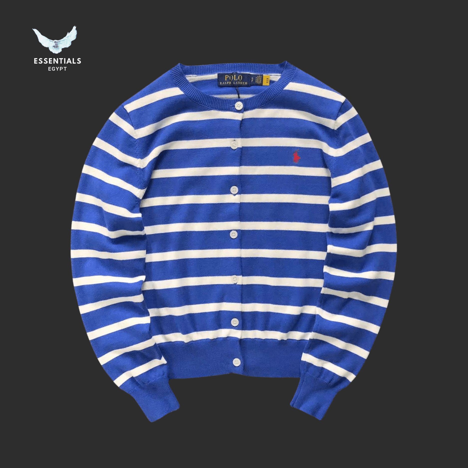 Ralph Lauren Sweater – Striped Cardigan (Women’s) - ESSENTIALS EGYPT