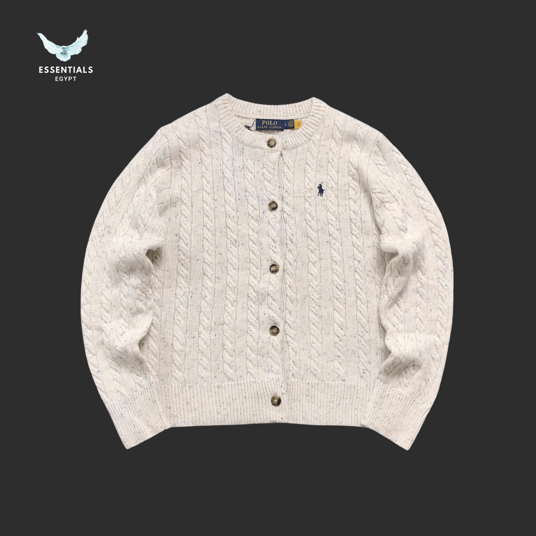 Ralph Lauren Sweater – Women’s Cable Knit Cardigan - ESSENTIALS EGYPT