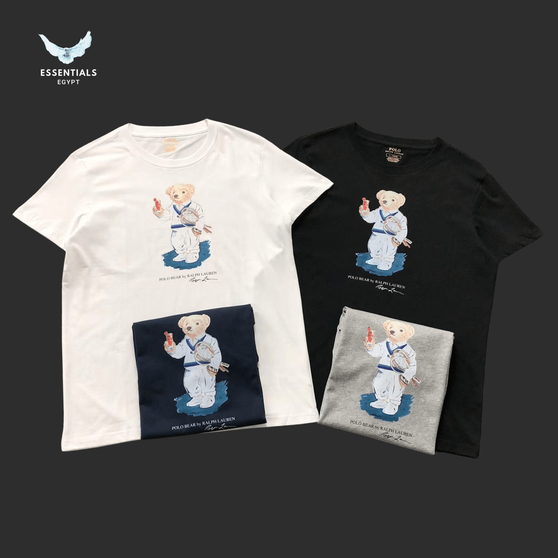 Ralph Lauren T-Shirt – Bear in White Gi - ESSENTIALS EGYPT