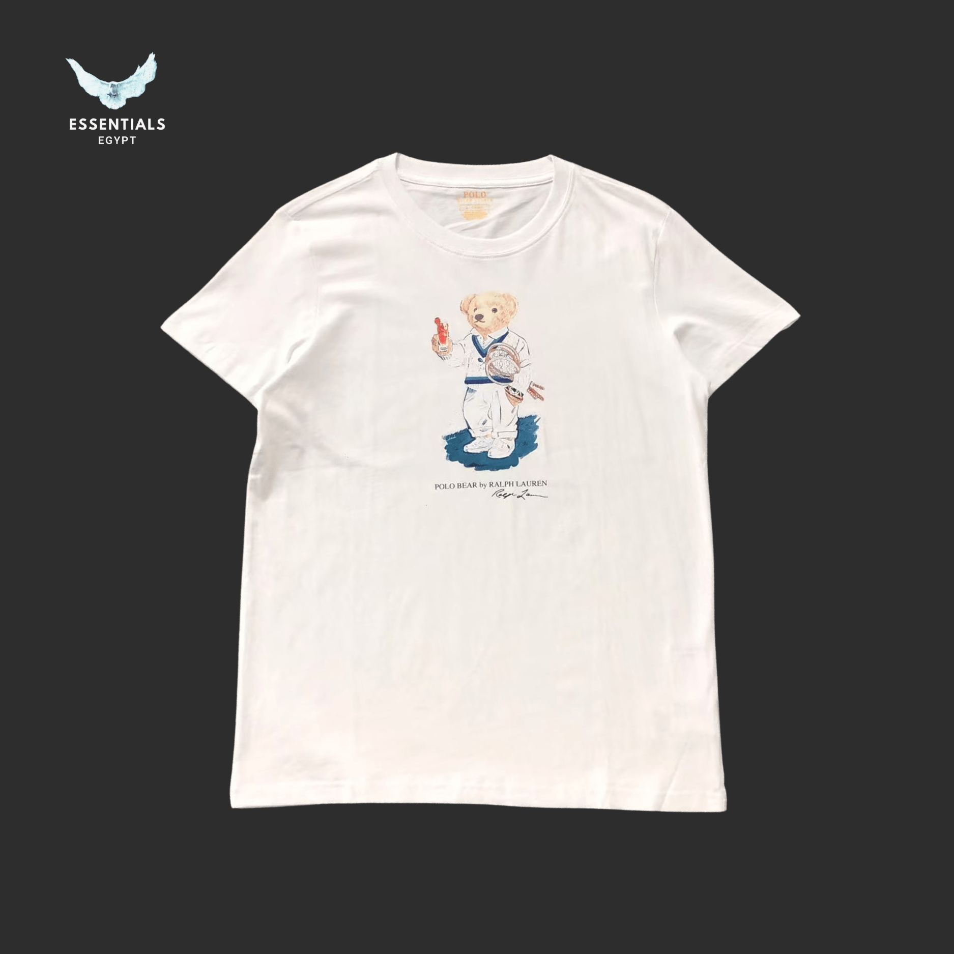 Ralph Lauren T-Shirt – Bear in White Gi - ESSENTIALS EGYPT