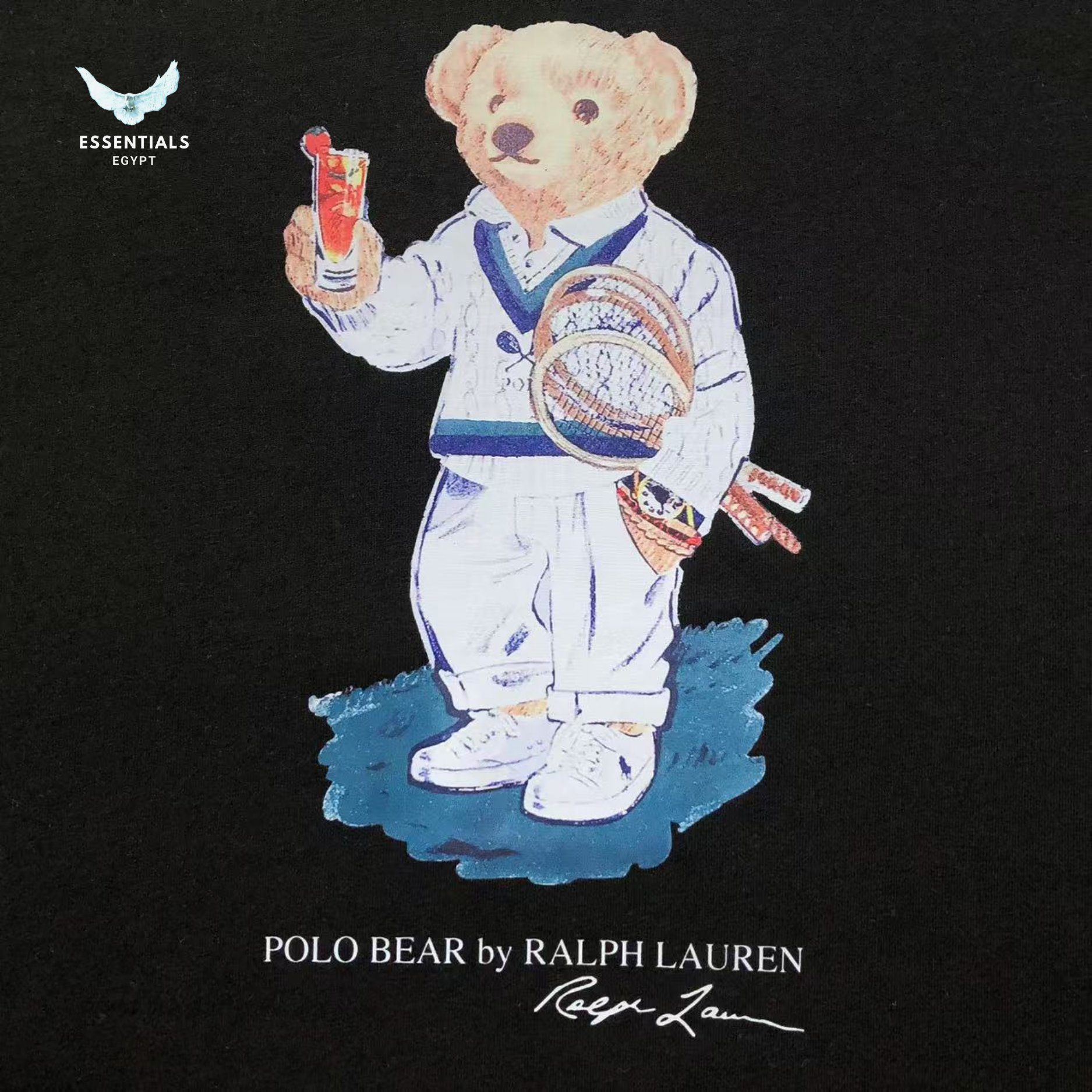 Ralph Lauren T-Shirt – Bear in White Gi