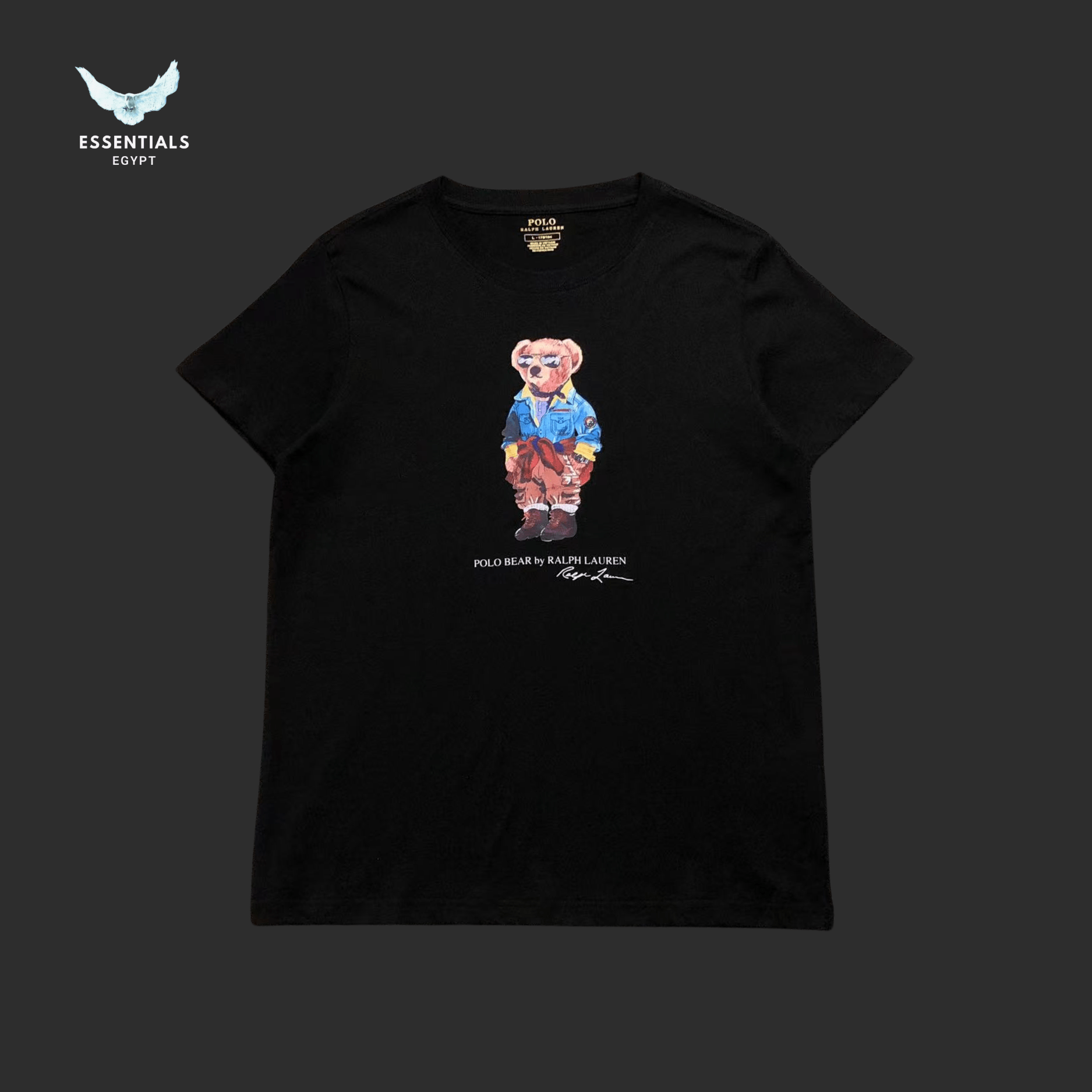Ralph Lauren T-Shirt – Bear in Denim Jacket - ESSENTIALS EGYPT